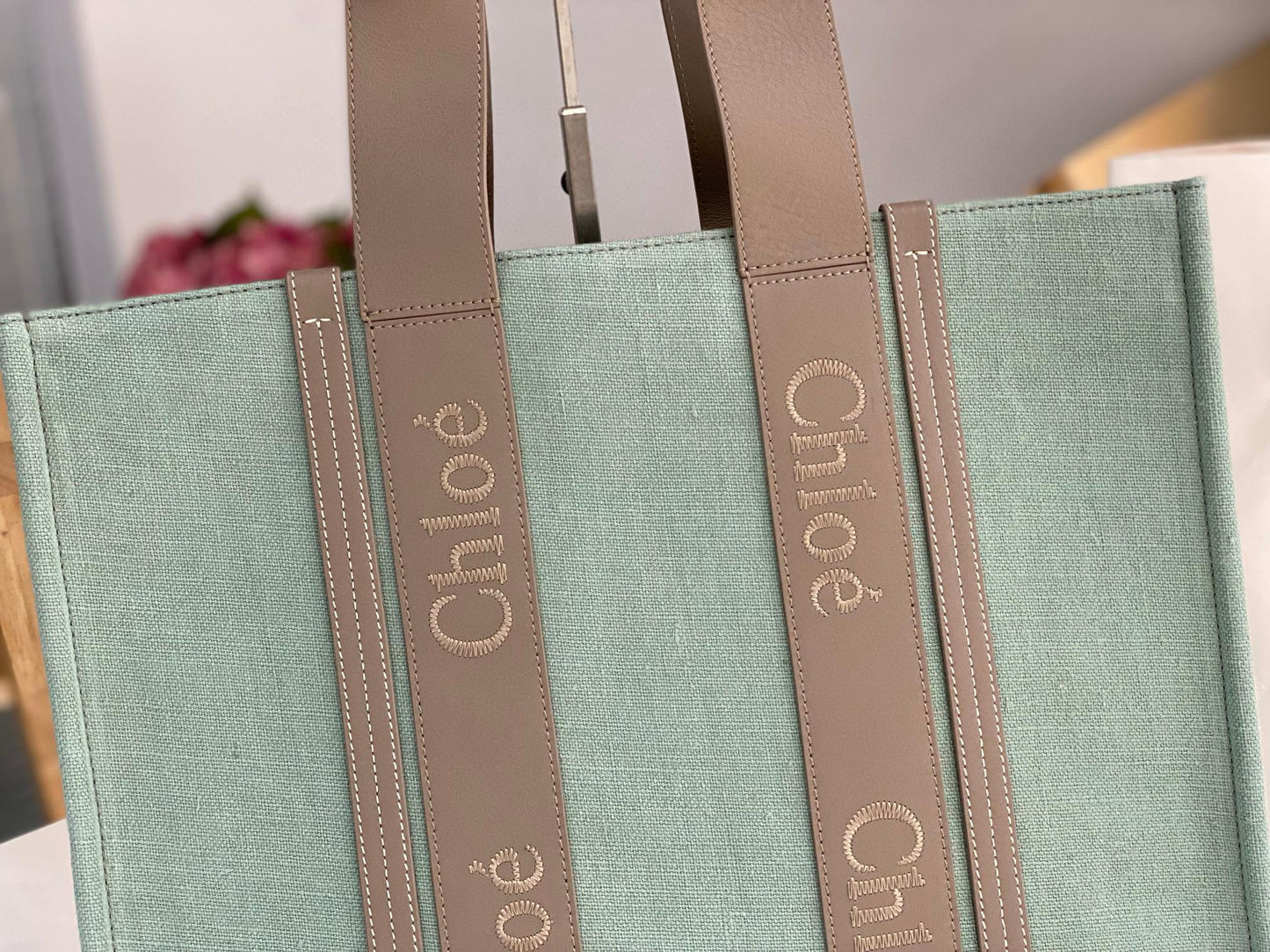 Chloe Woody Tote Bag