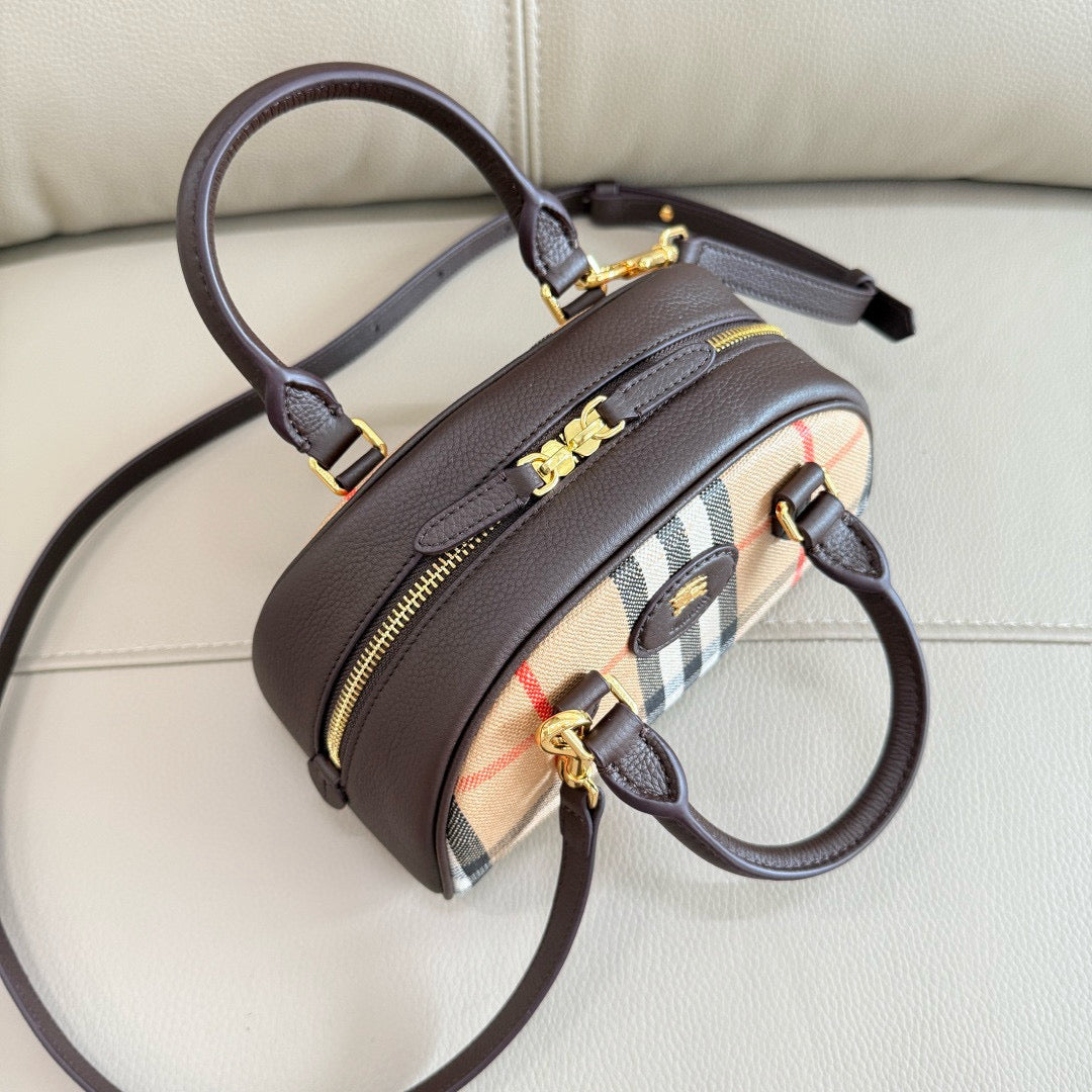 Burberry Mini Highlands Bowling Bag