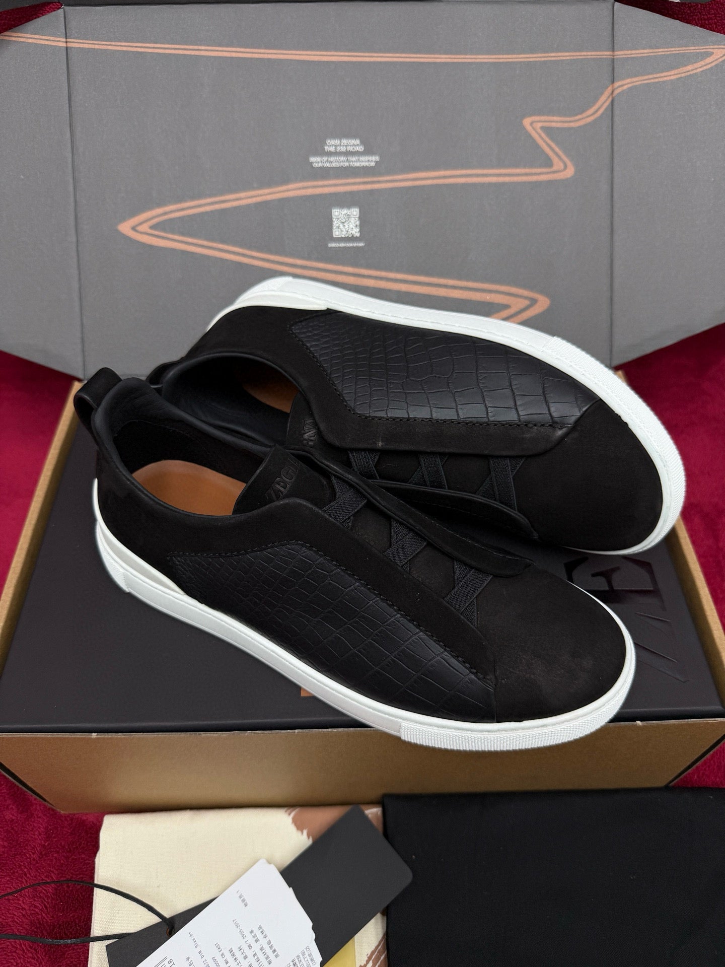 Zegna Alligator Sneakers