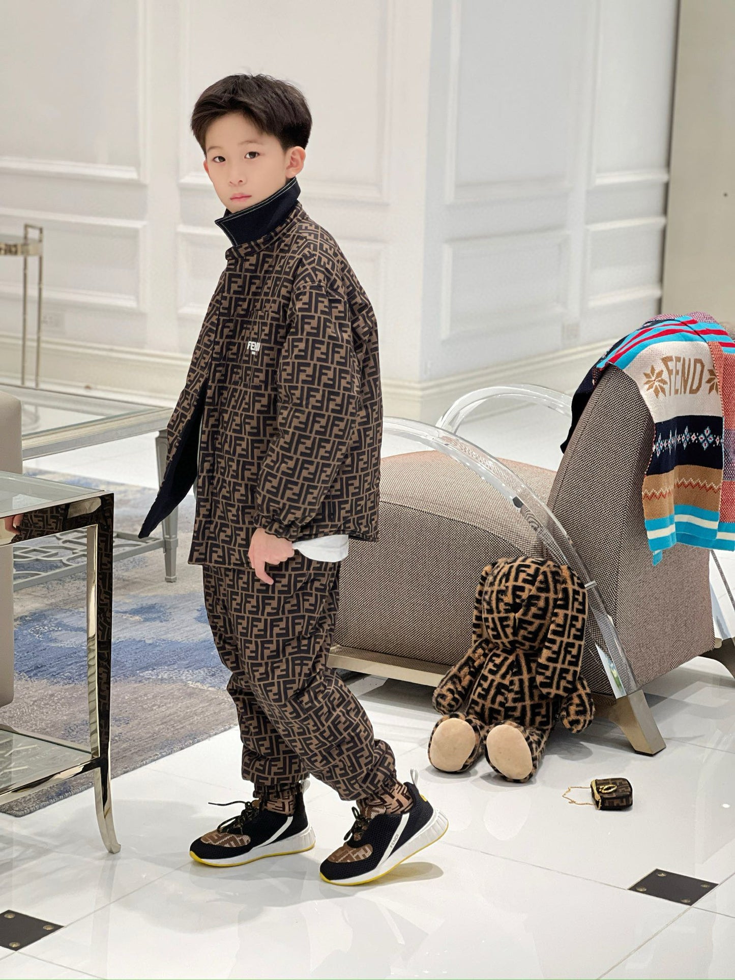 Fendi Jacket/Long Pant Set