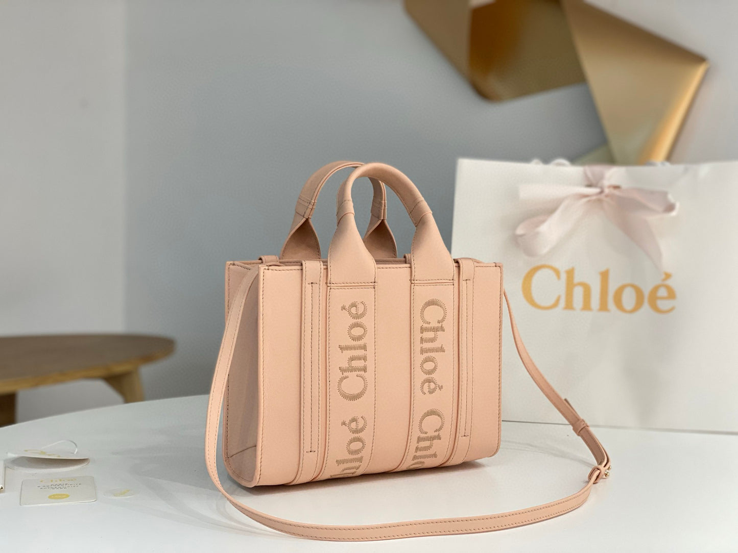 Chloe Woody Tote Bag