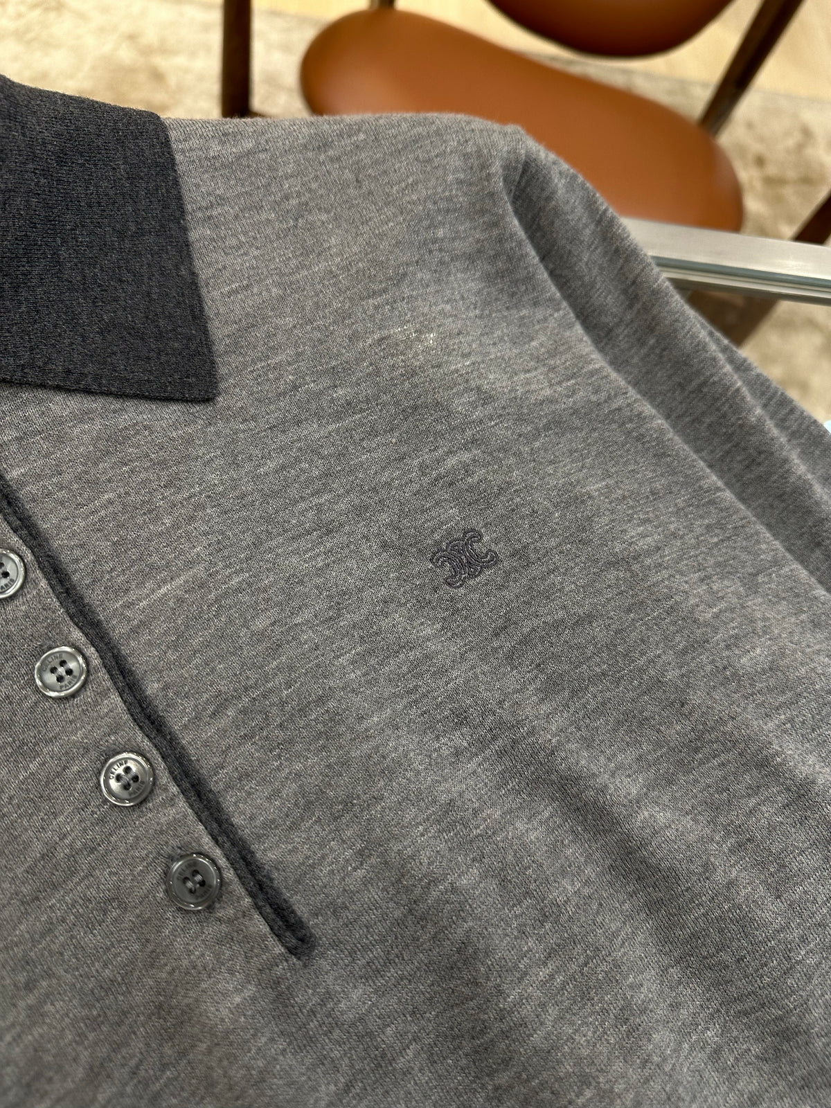 Celine Long Sleeve Polo