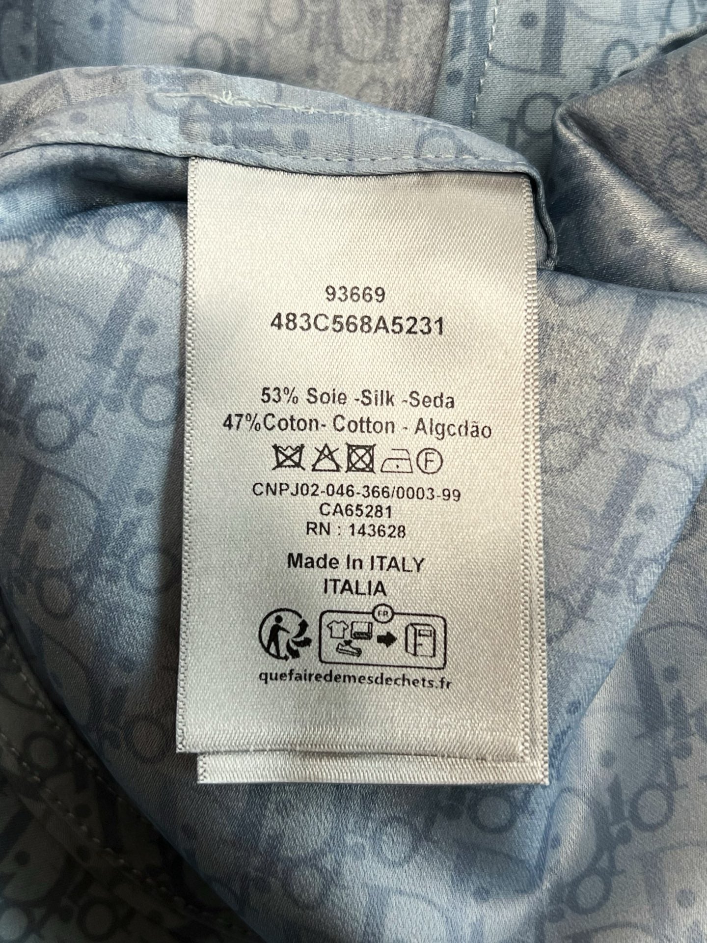 Dior Short Sleeve Shirt