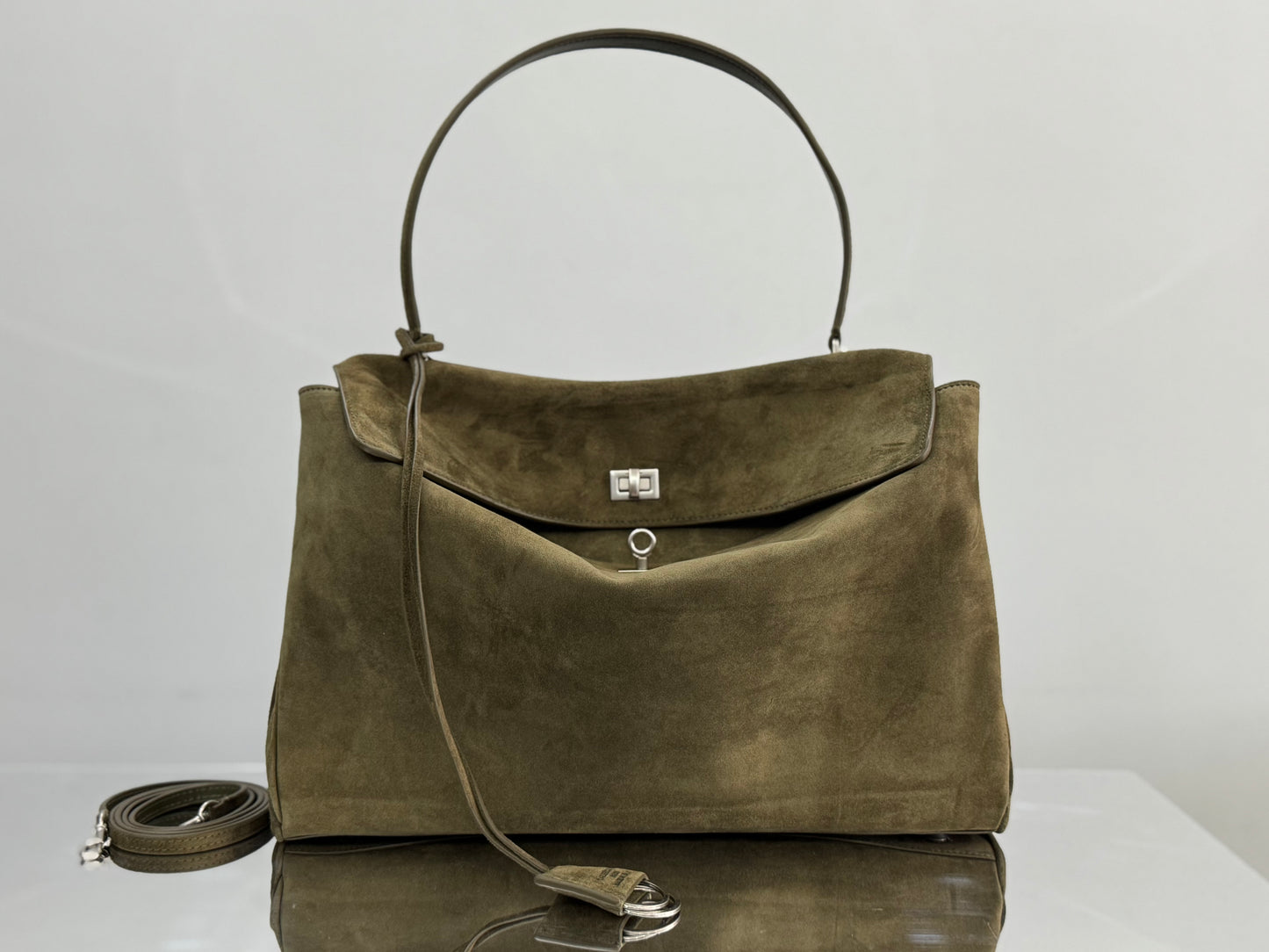 BLCG Rodeo Medium Suede Handbag 40x30x13cm