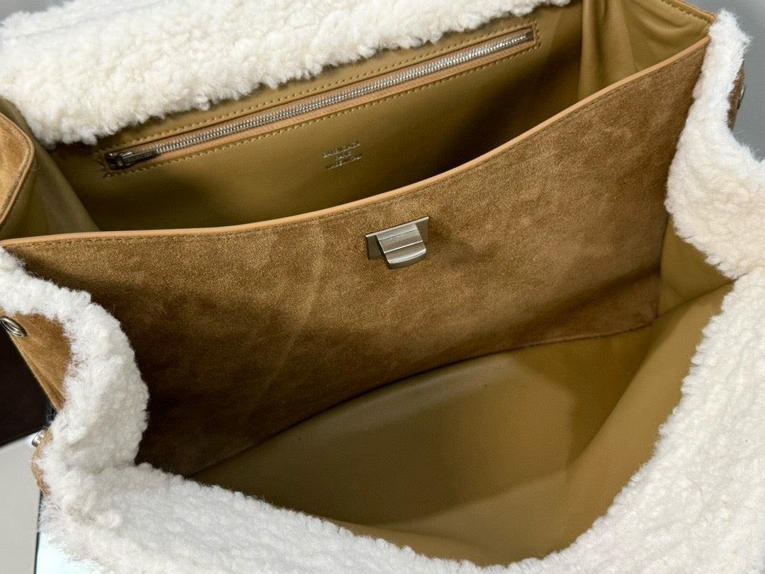 BLCG Rodeo Medium Suede Handbag 40x30x13cm