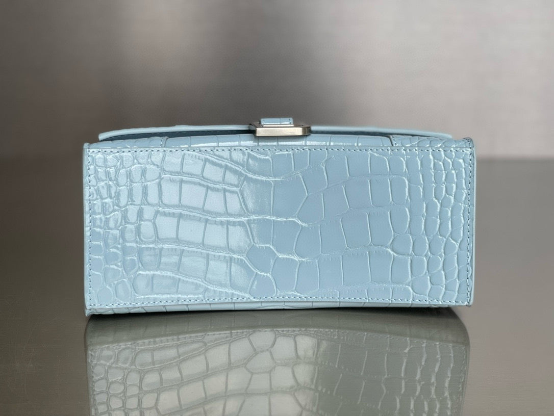 BLCG Hourglass Crocodile Top-handle Handbag
(23x10x24cm)