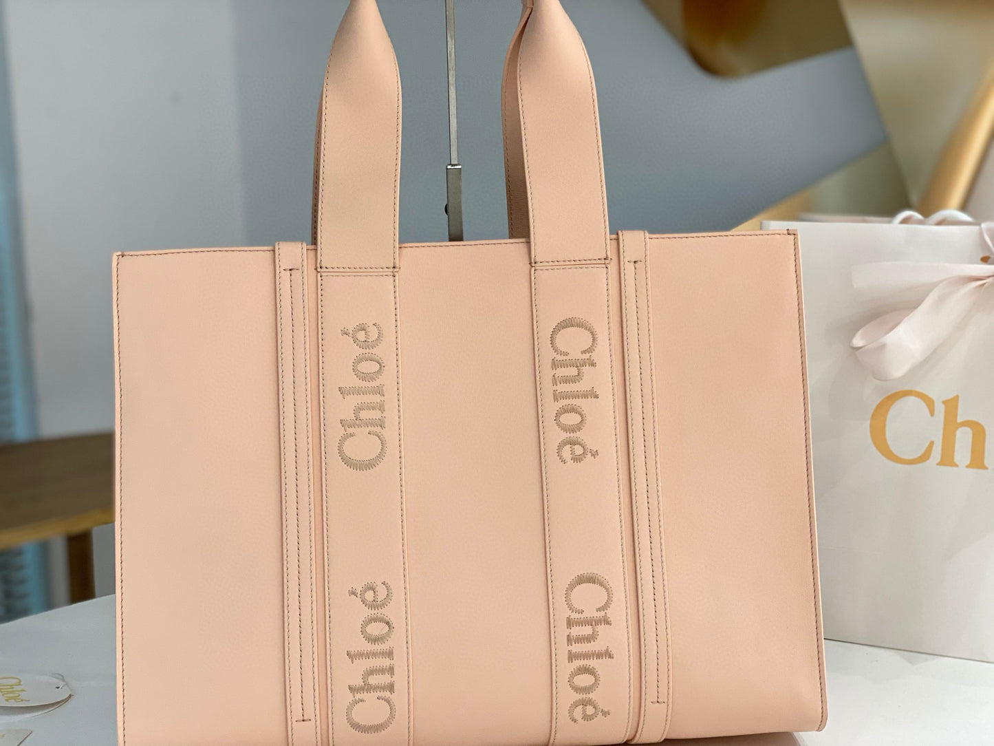 Chloe Woody Tote Bag