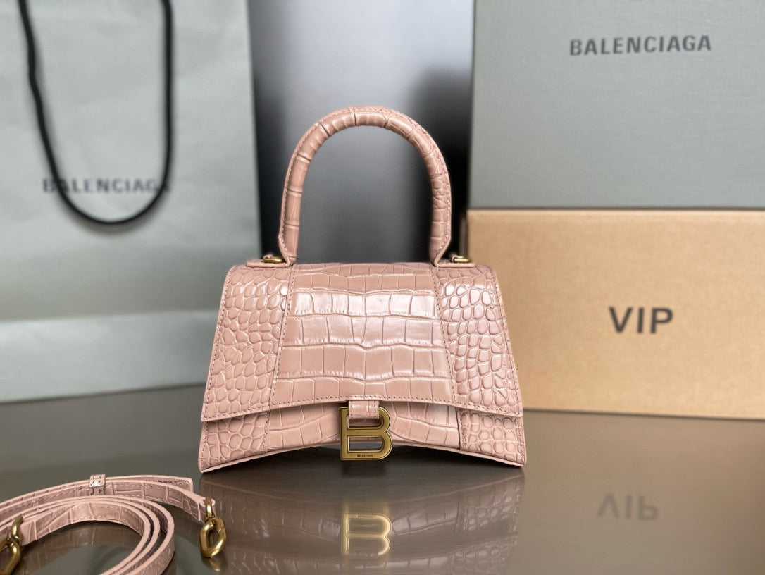 BLCG Hourglass Crocodile Top-handle Handbag
(23x10x24cm)