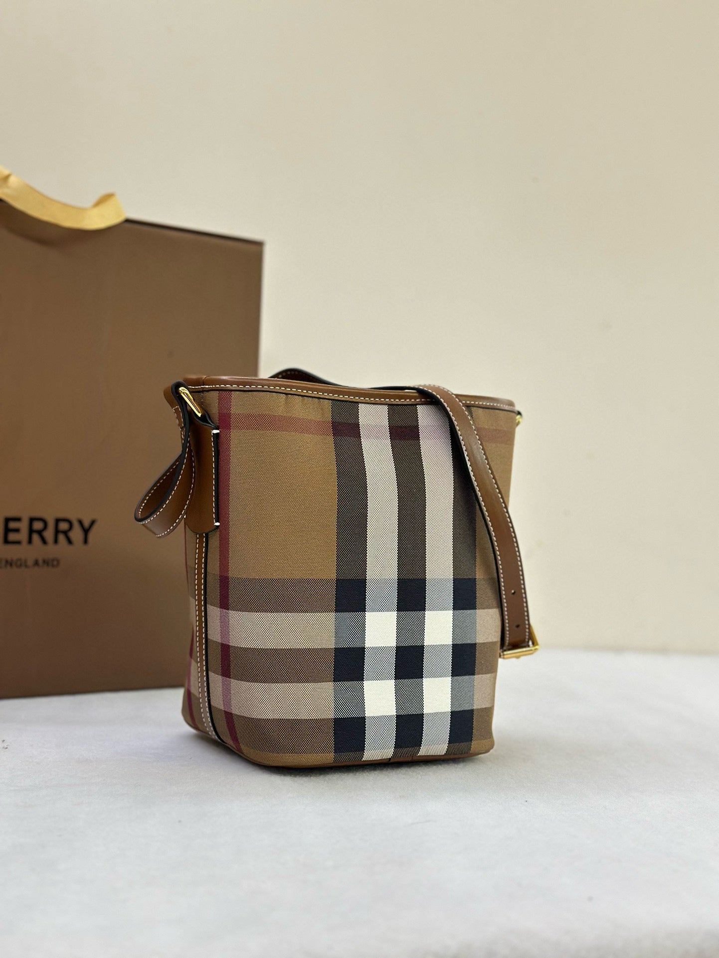 BBR Check Mini Bucket Bag