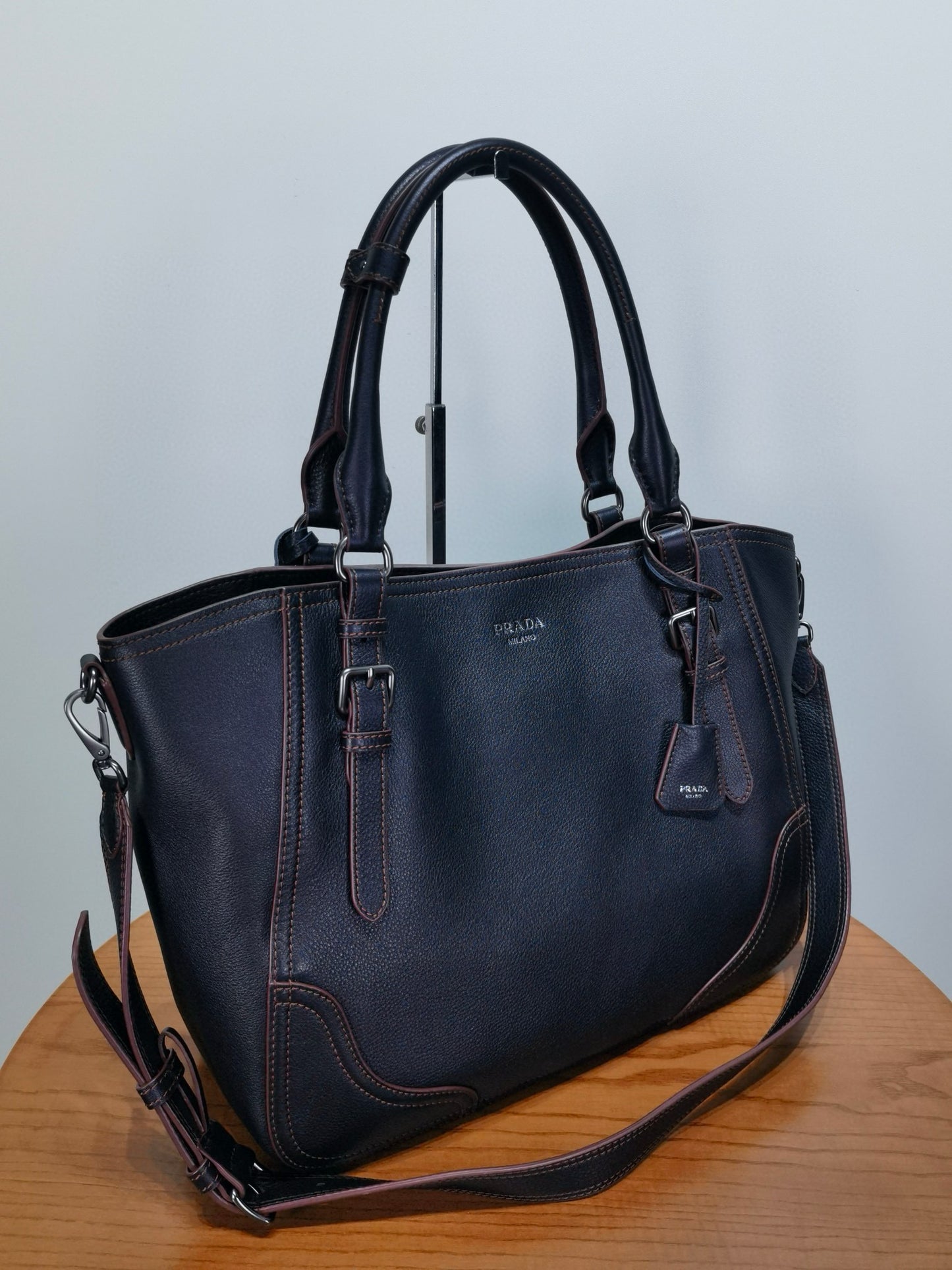 PD Large Leather Tote Bag 38x32x14cm