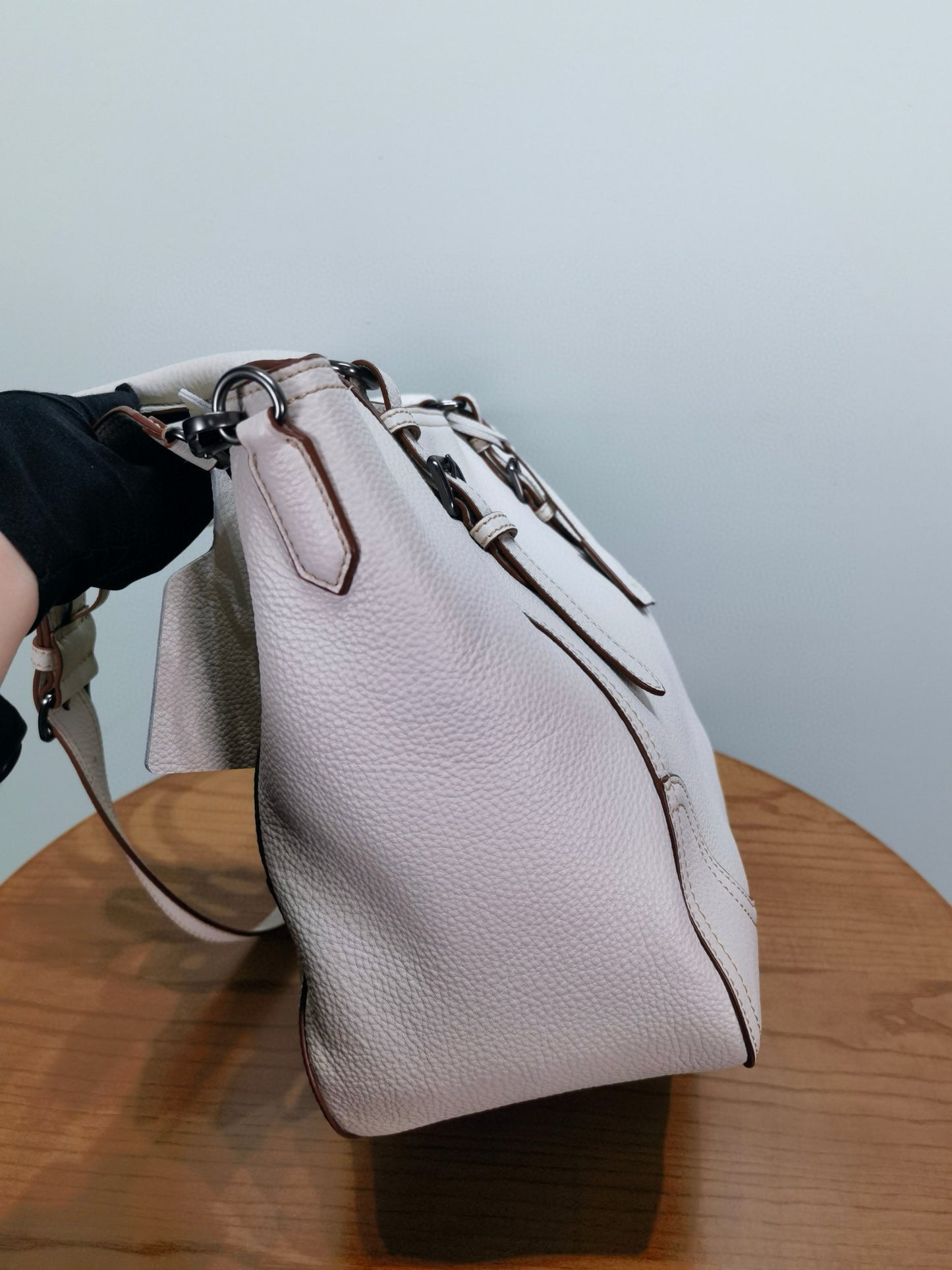 PD Large Leather Tote Bag 38x32x14cm