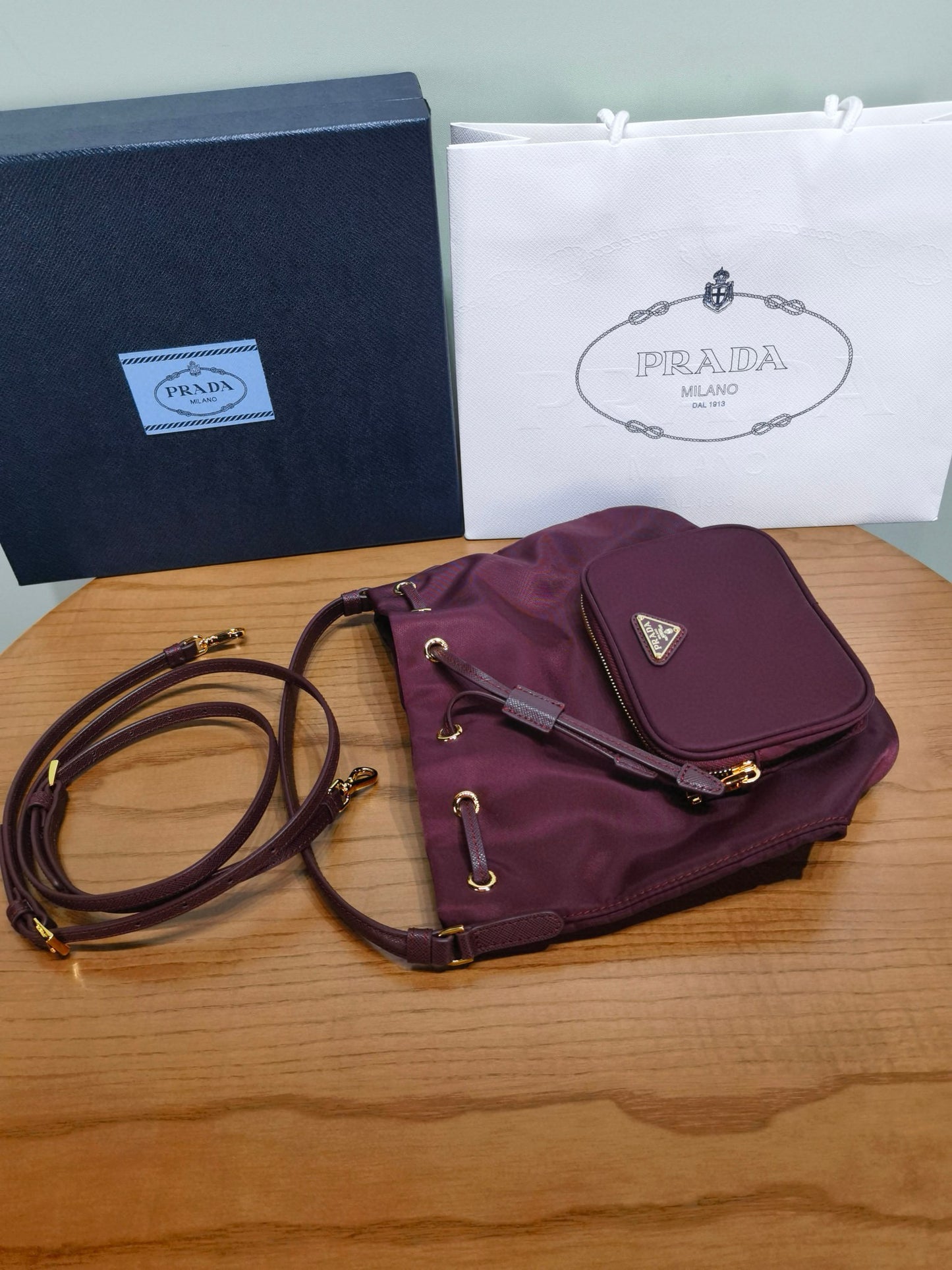 Prada Bucket Shoulder Bag