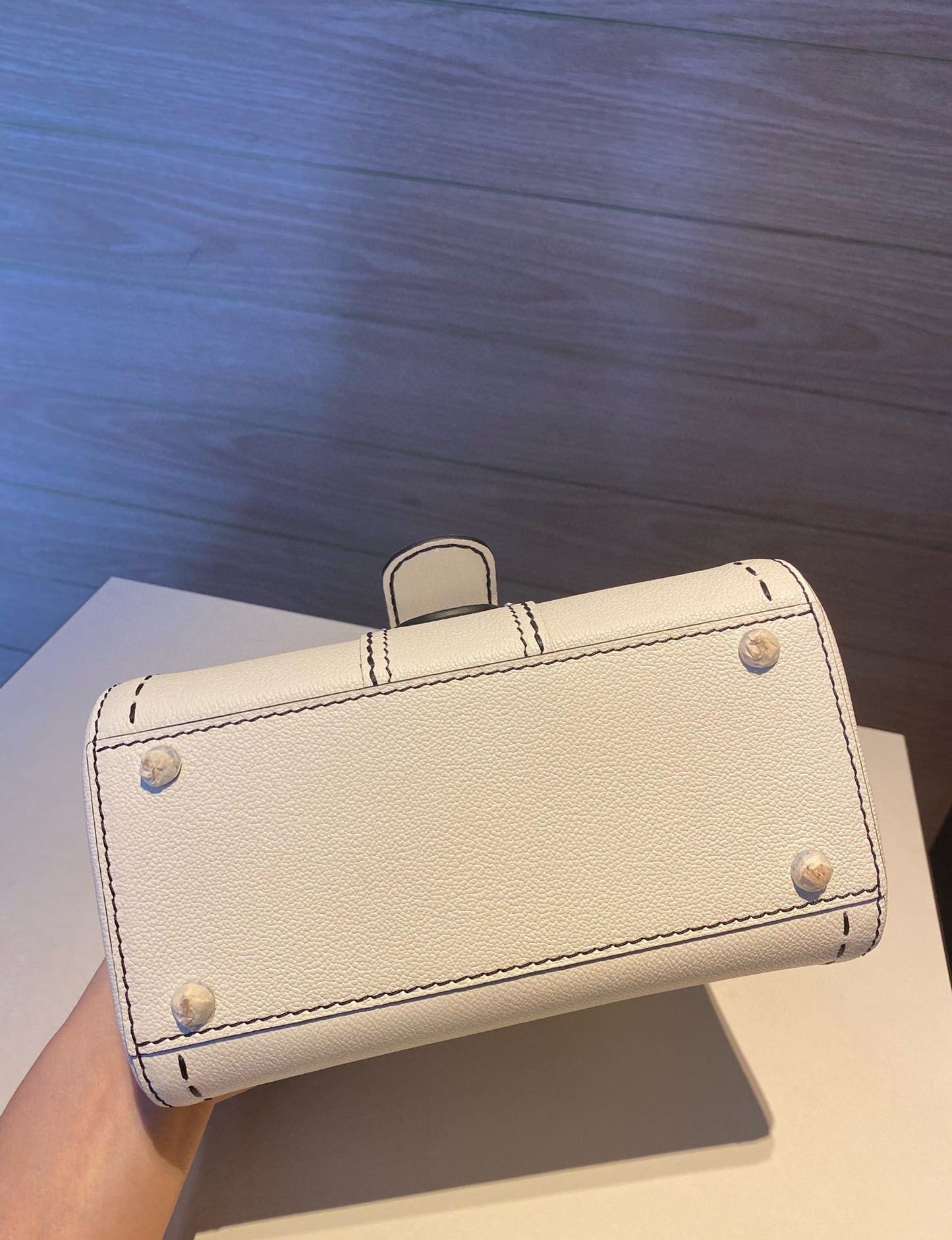 Delvaux Brillant Mini Surpiqué Rodeo Handbag