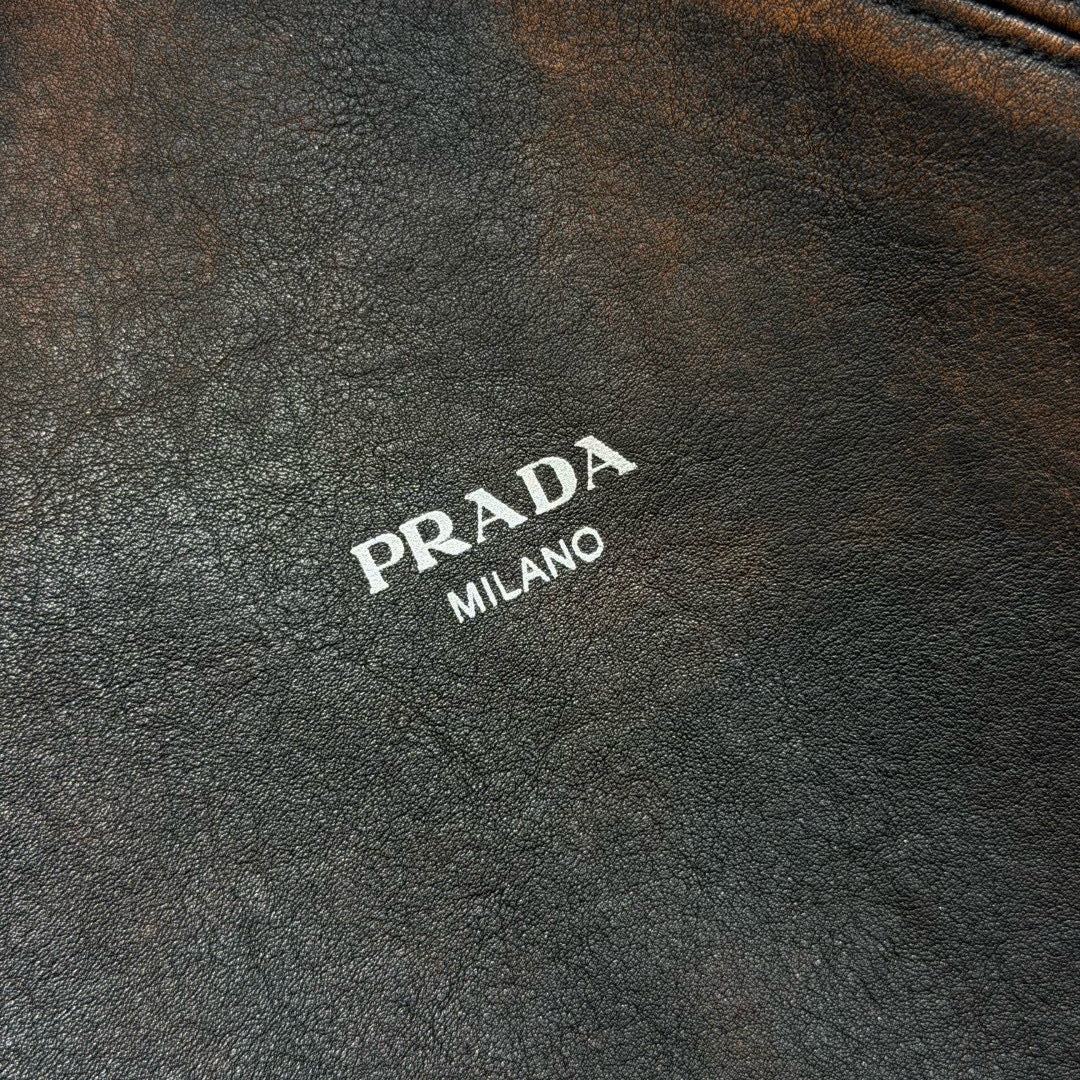Prada Leather Hoodie
