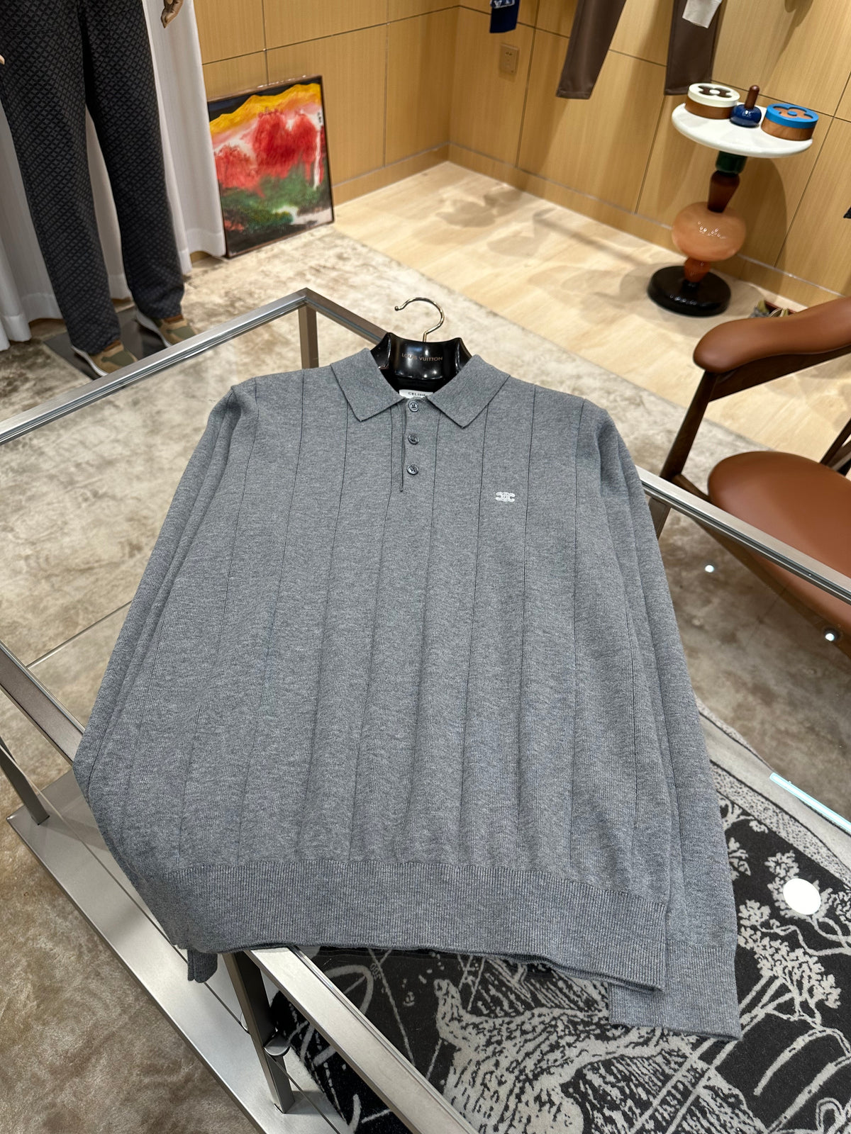 Celine Long Sleeve Polo