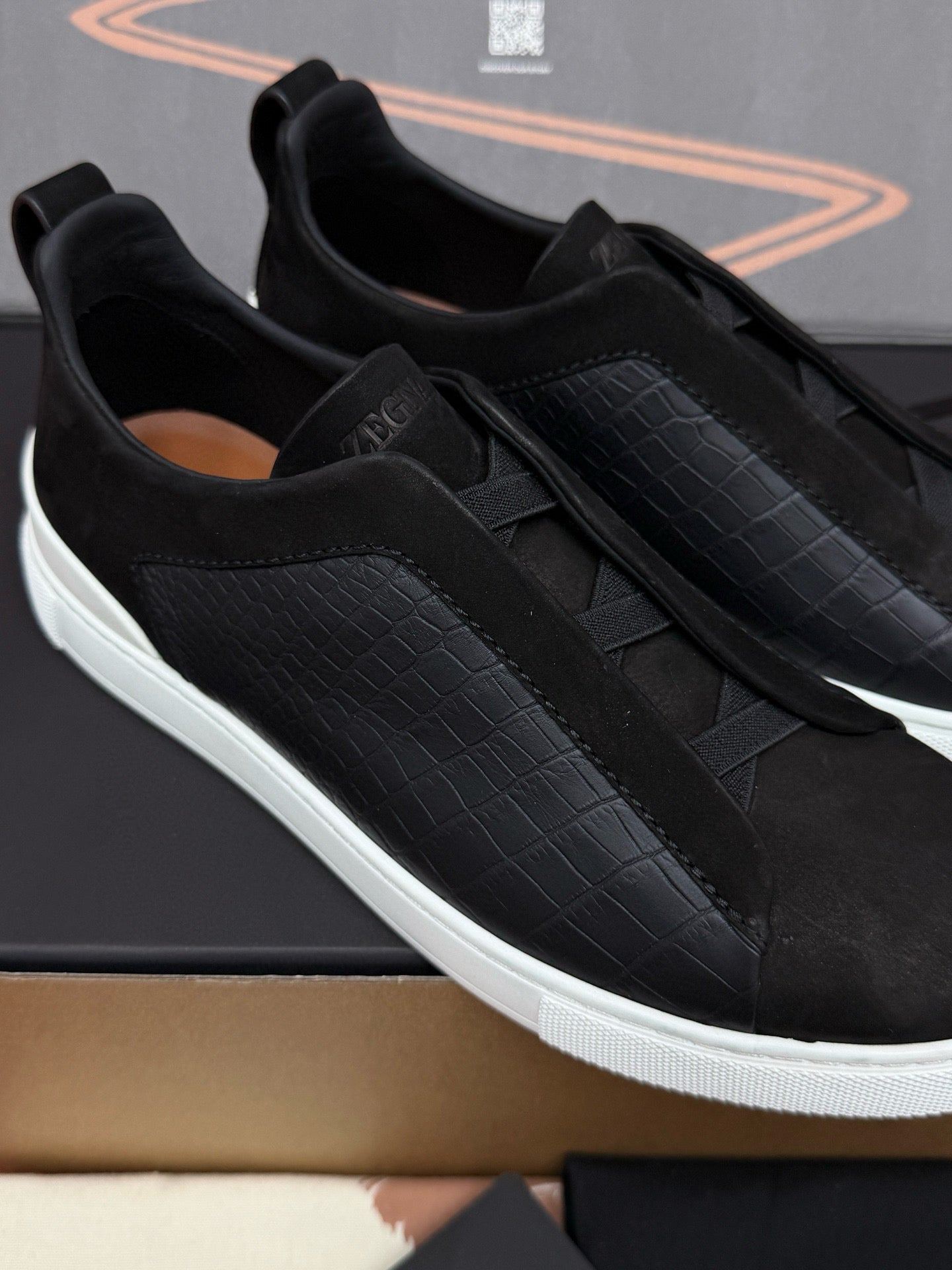 Zegna Alligator Sneakers