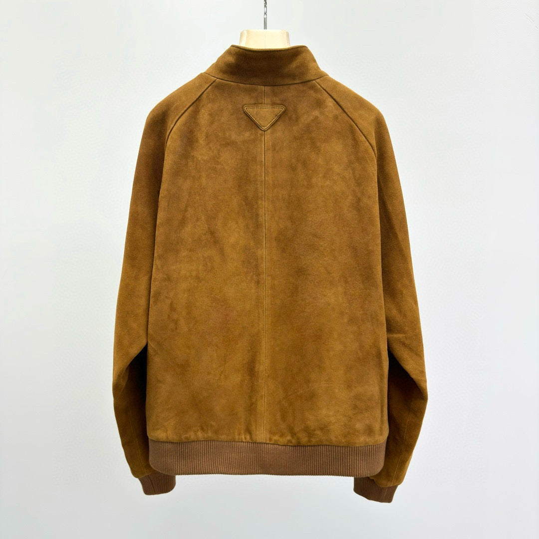 Prada Suede Bomber Jacket