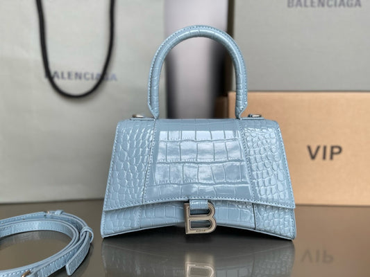 BLCG Hourglass Crocodile Top-handle Handbag
(23x10x24cm)