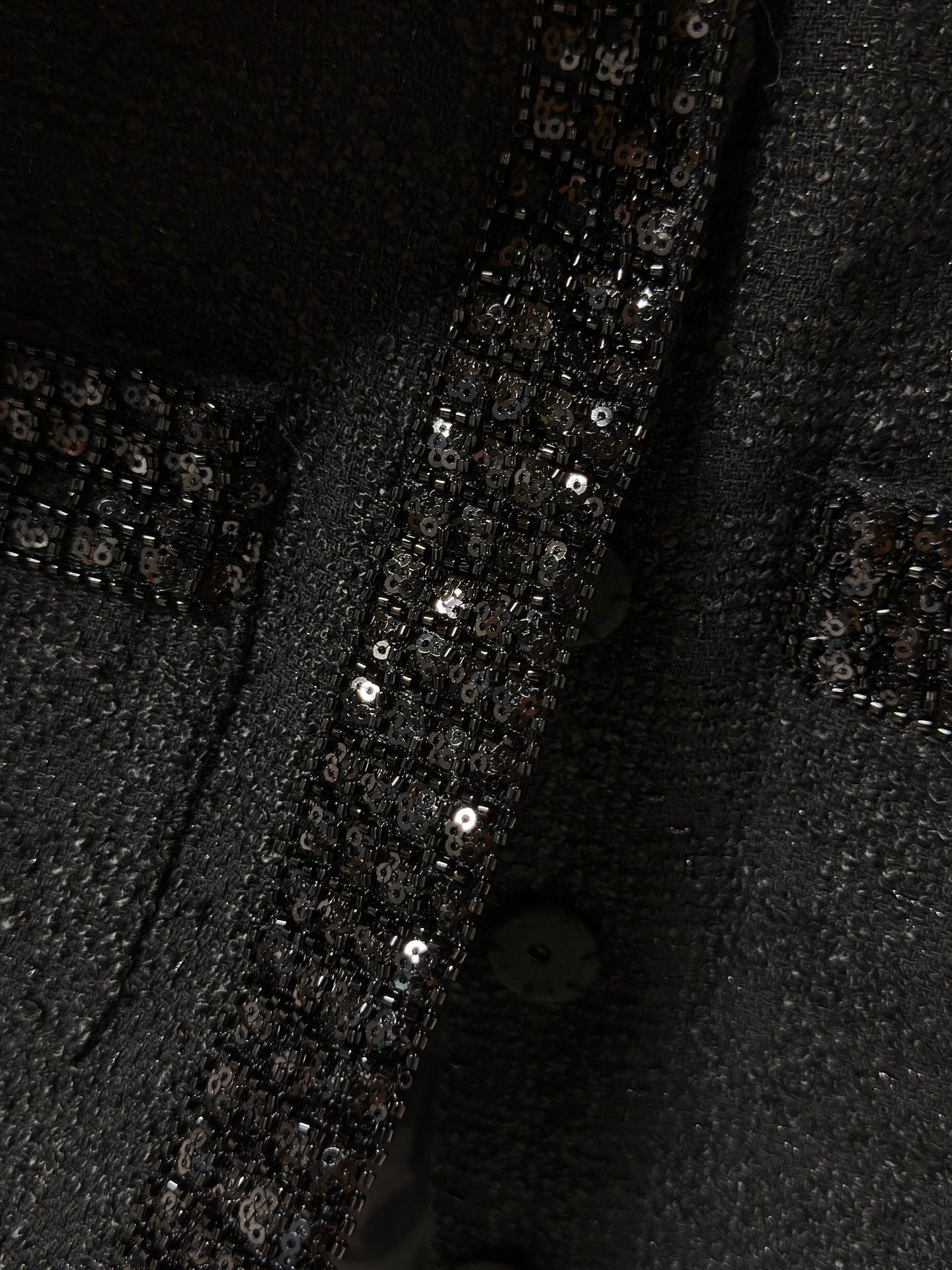 Chanel Jacket with Sheer Layered Skirt Set