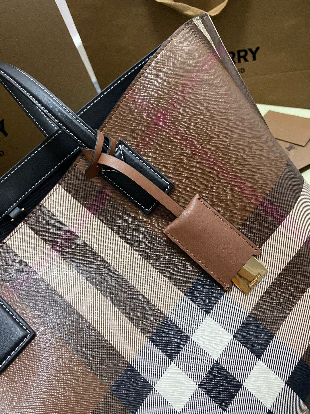 BBR Medium Check Tote Bag