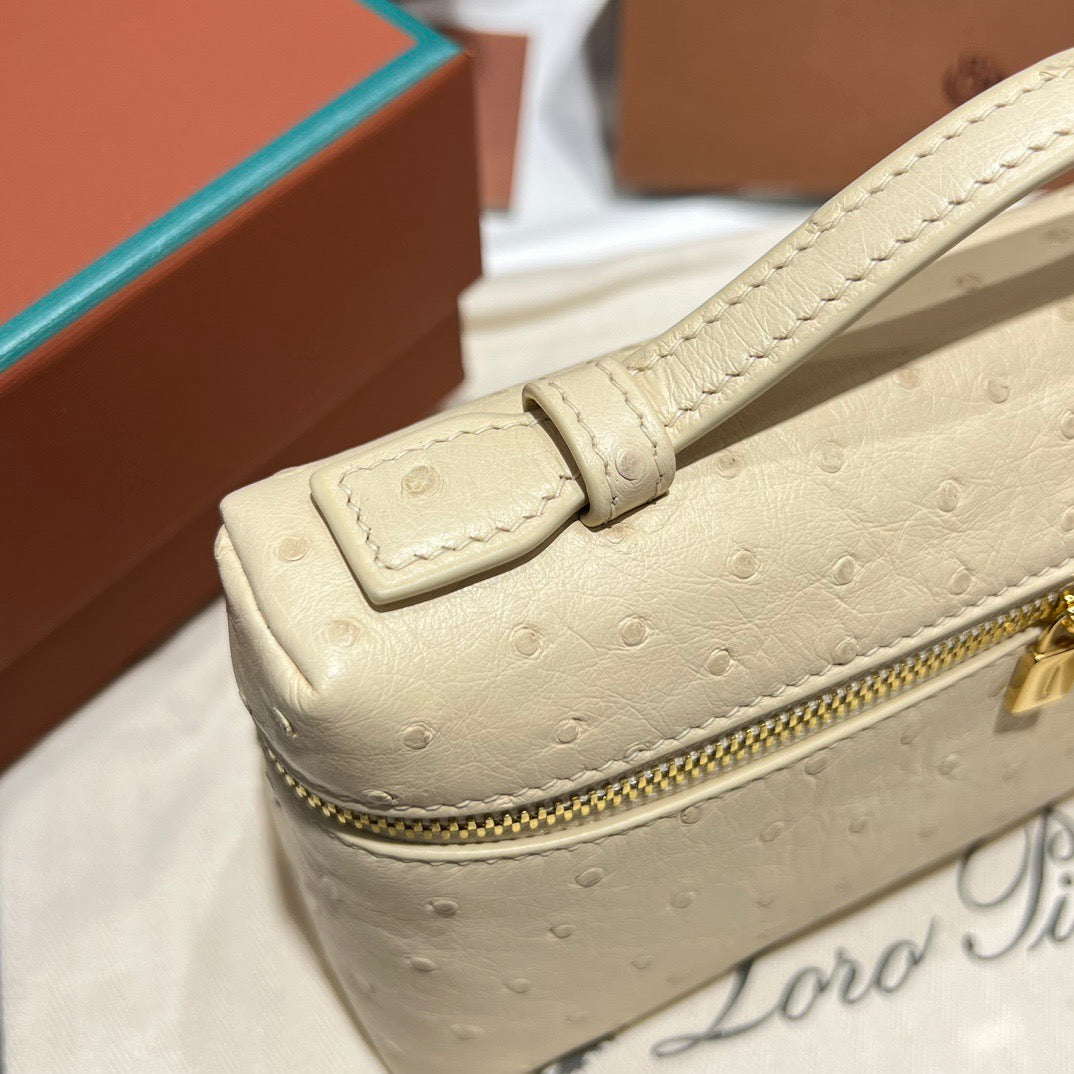 LP Extra Pocket L19 Ostrich Leather Bag