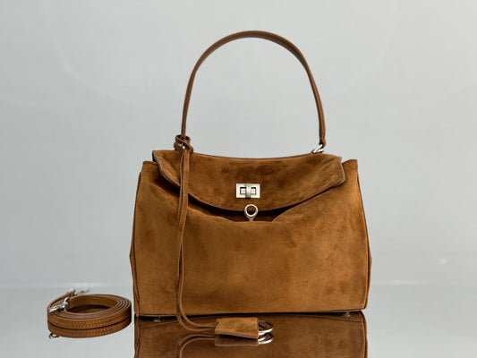 BLCG Rodeo Medium Suede Handbag(29x20x10cm)
