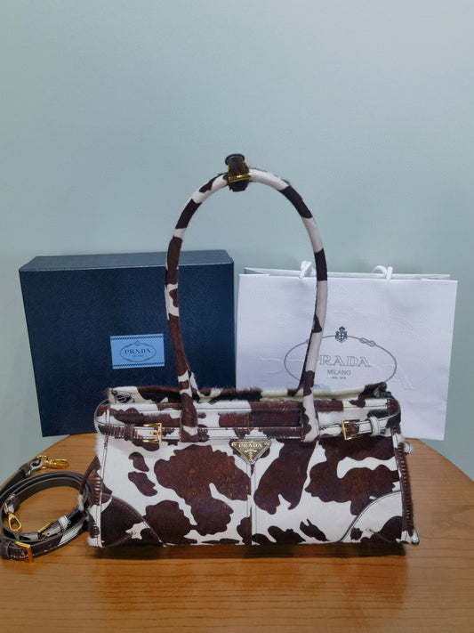 Prada Bonnie Handbag 32x15.5x12cm
