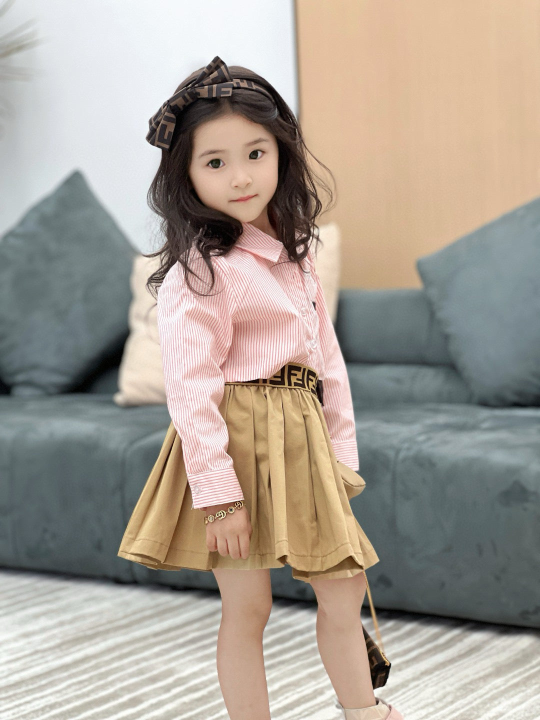 Fendi Long Sleeve Polo