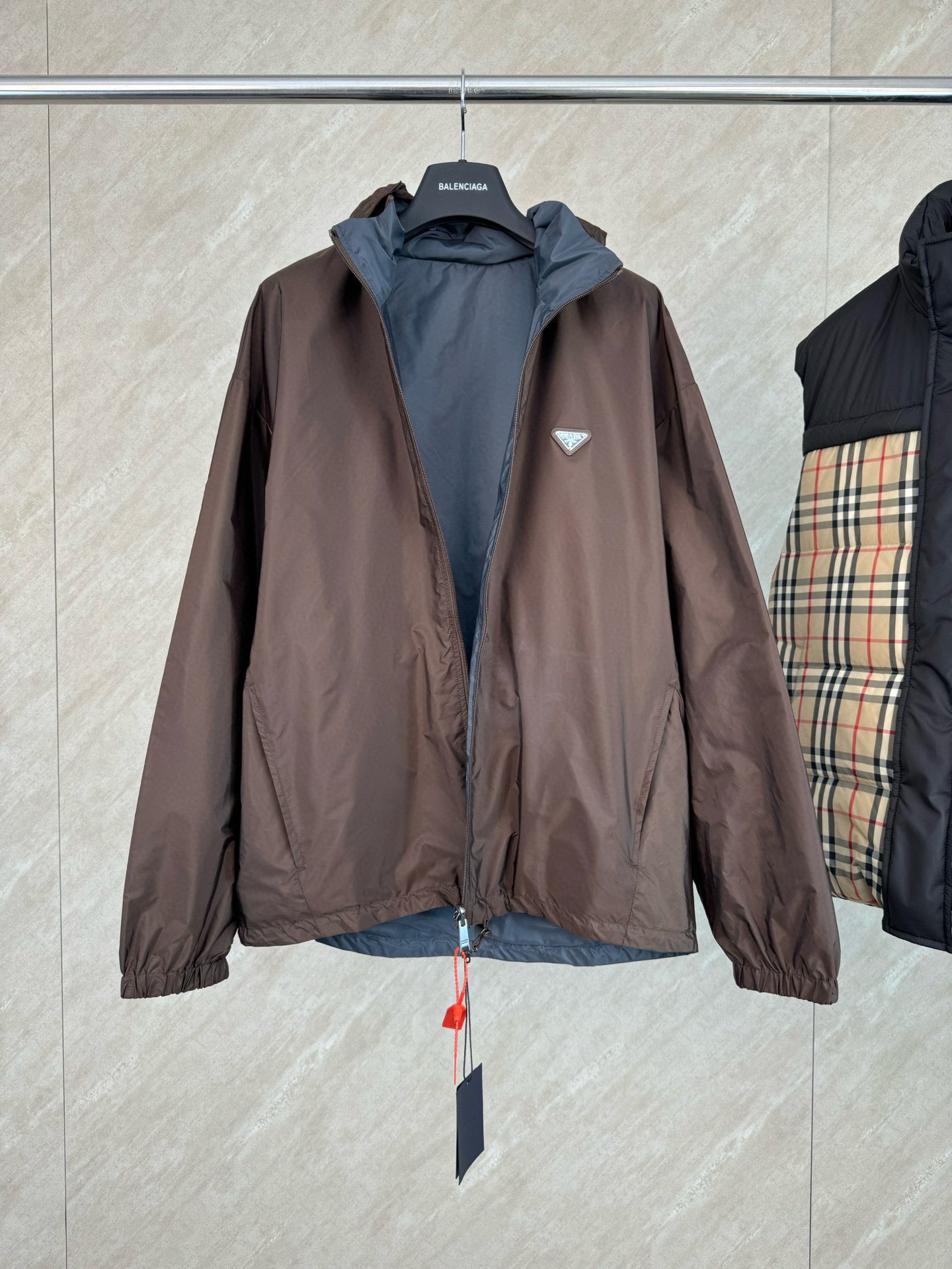 Prada Reversible Hooded Re-Nylon Jacket