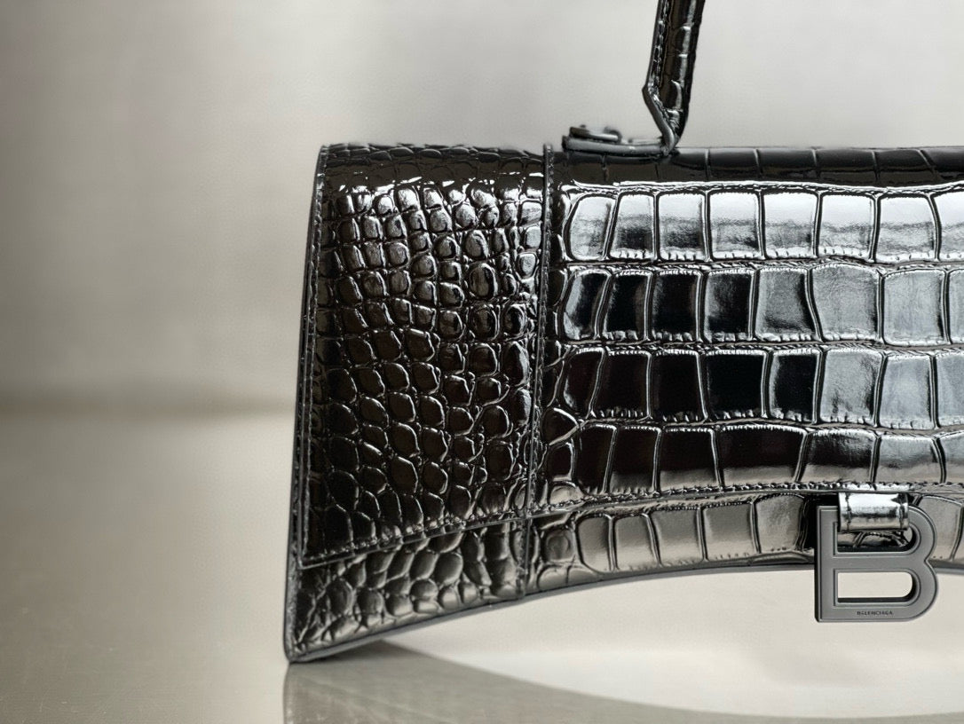 BLCG Hourglass XS Crocodile Tote Bag(6x15x35cm)