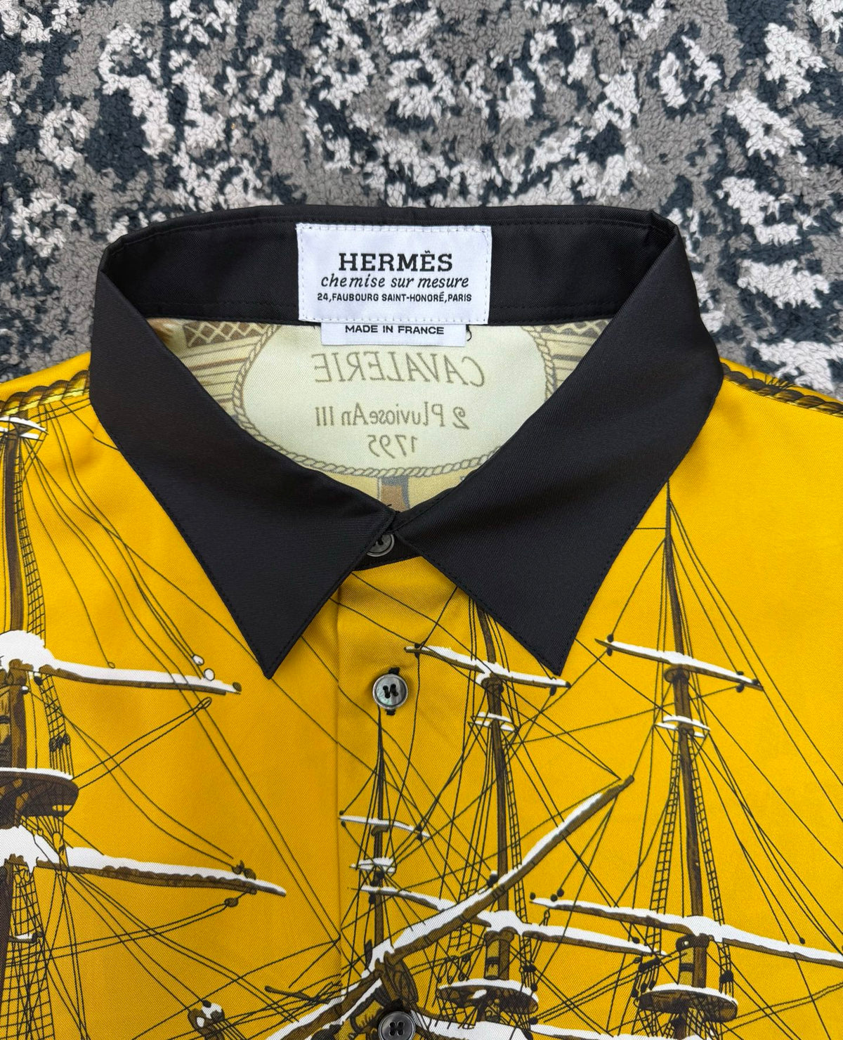 Hermes Long Sleeve Silk Shirt