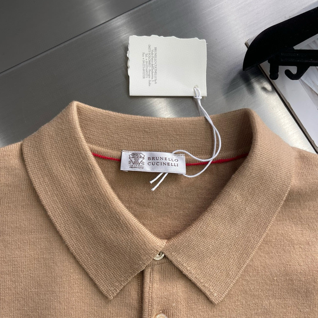 Brunello Cucinelli Long Sleeve Polo