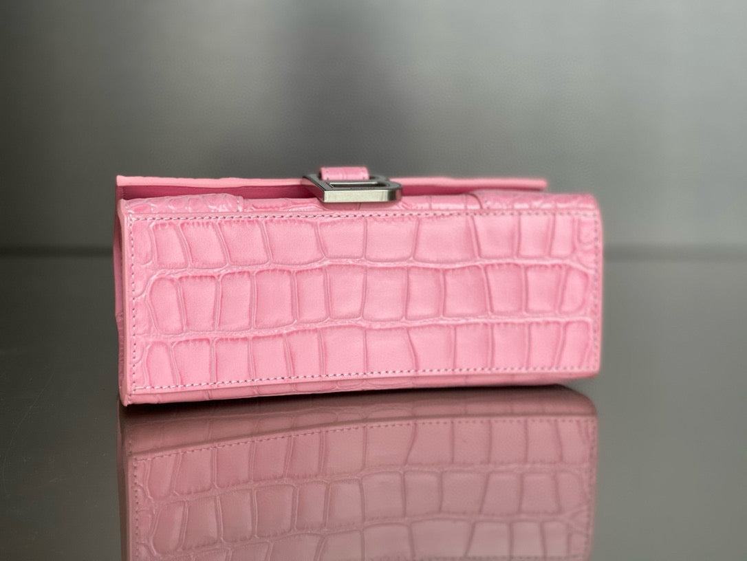 BLCG Hourglass Crocodile Top-handle Handbag
(19x8x21cm)