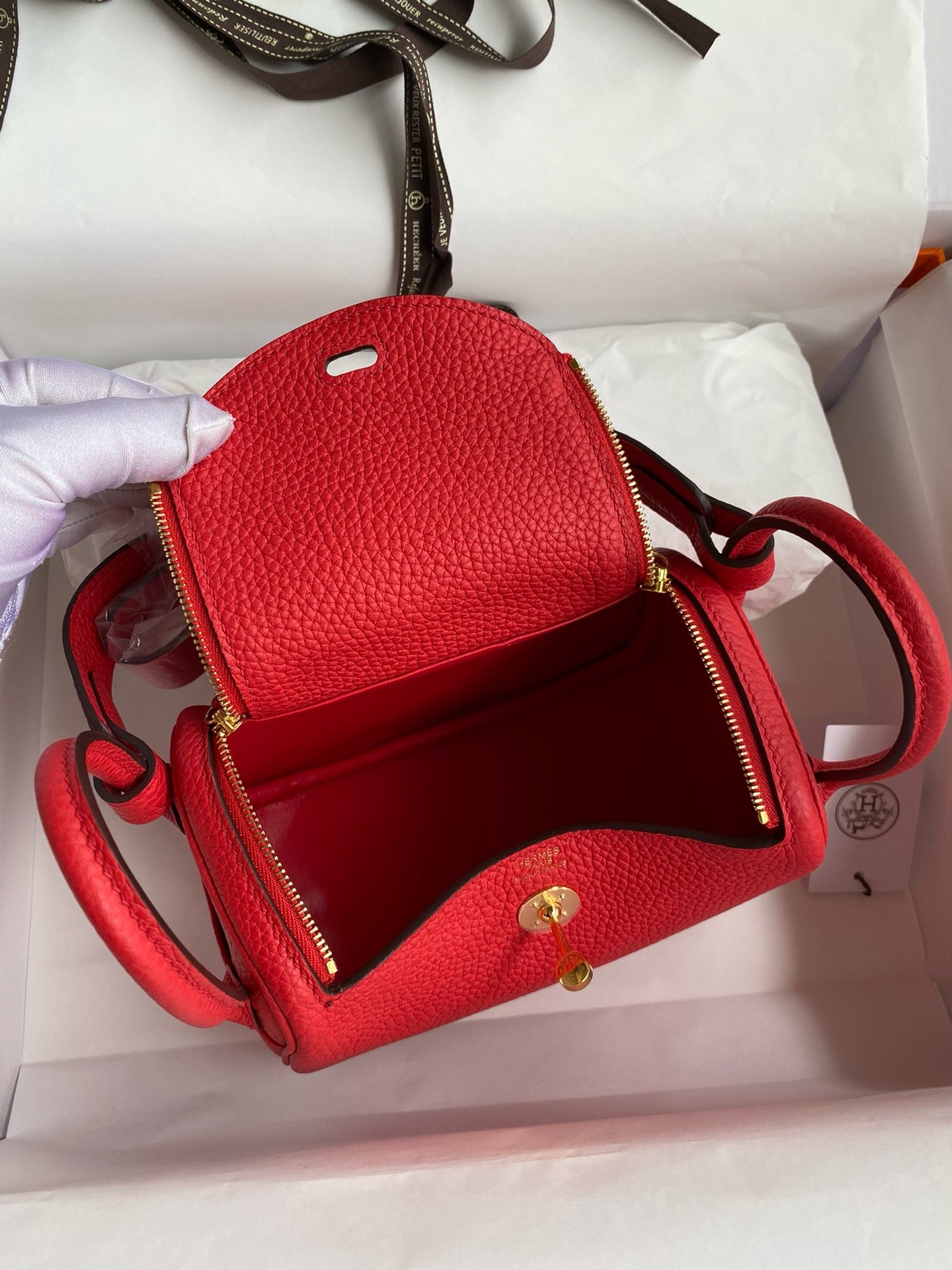 Hermes Mini Lindy, 19cm, Q5, TC Skin