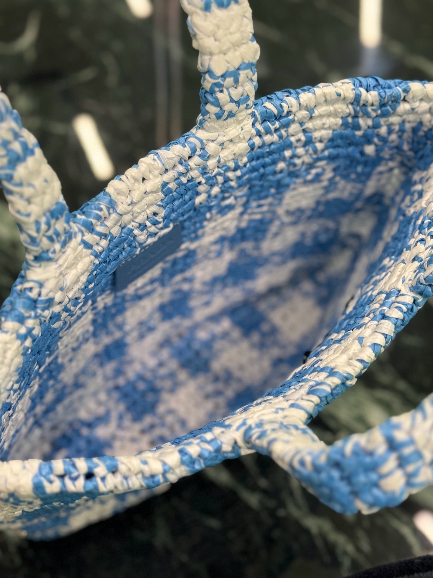 Prada Raffia Tote Bag