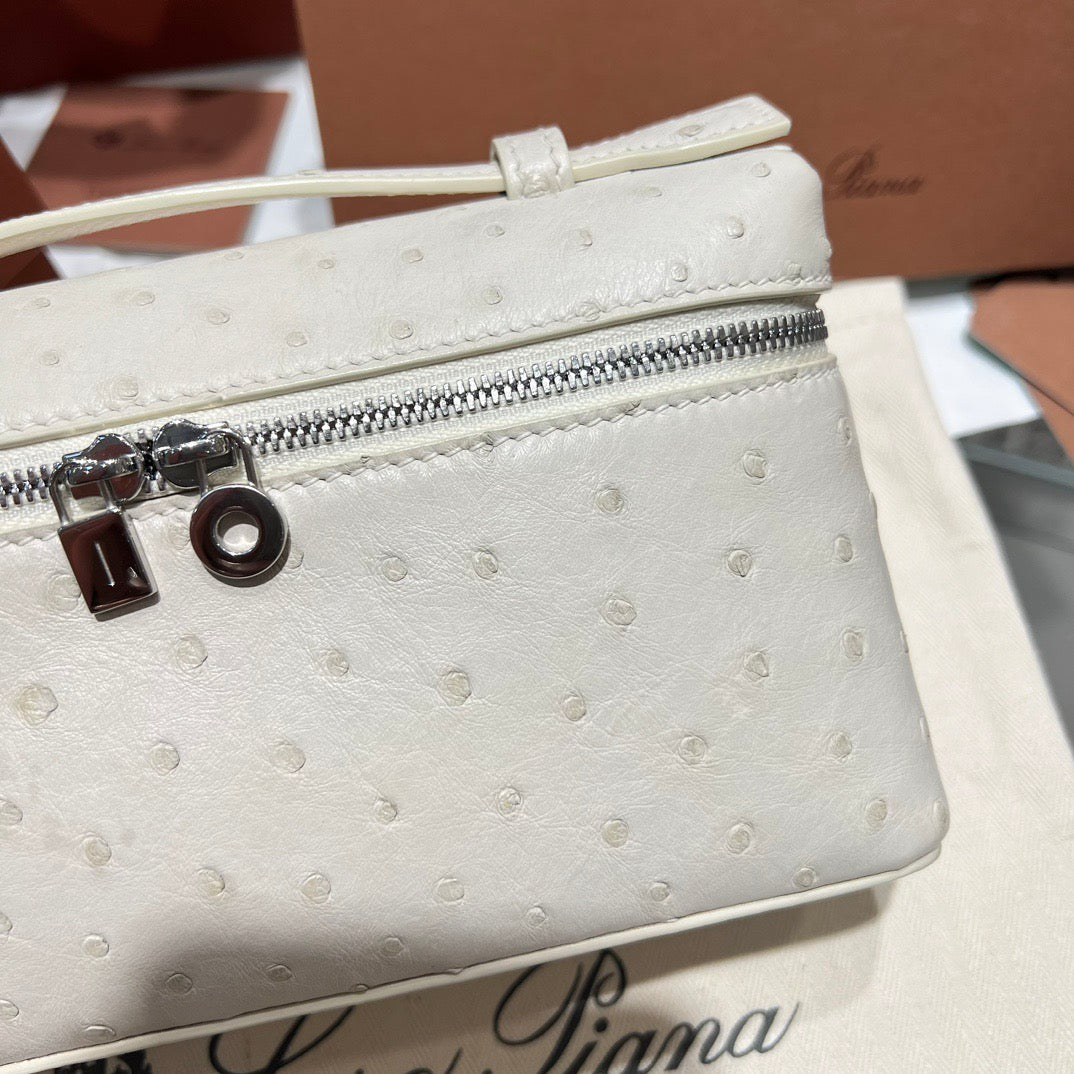 LP Extra Pocket L19 Ostrich Leather Bag