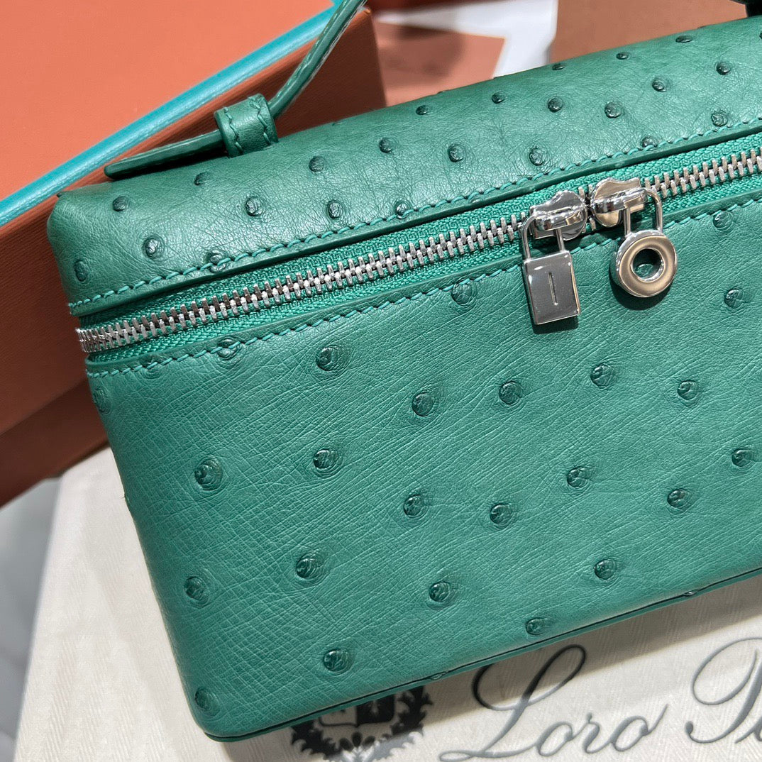 LP Extra Pocket L19 Ostrich Leather Bag