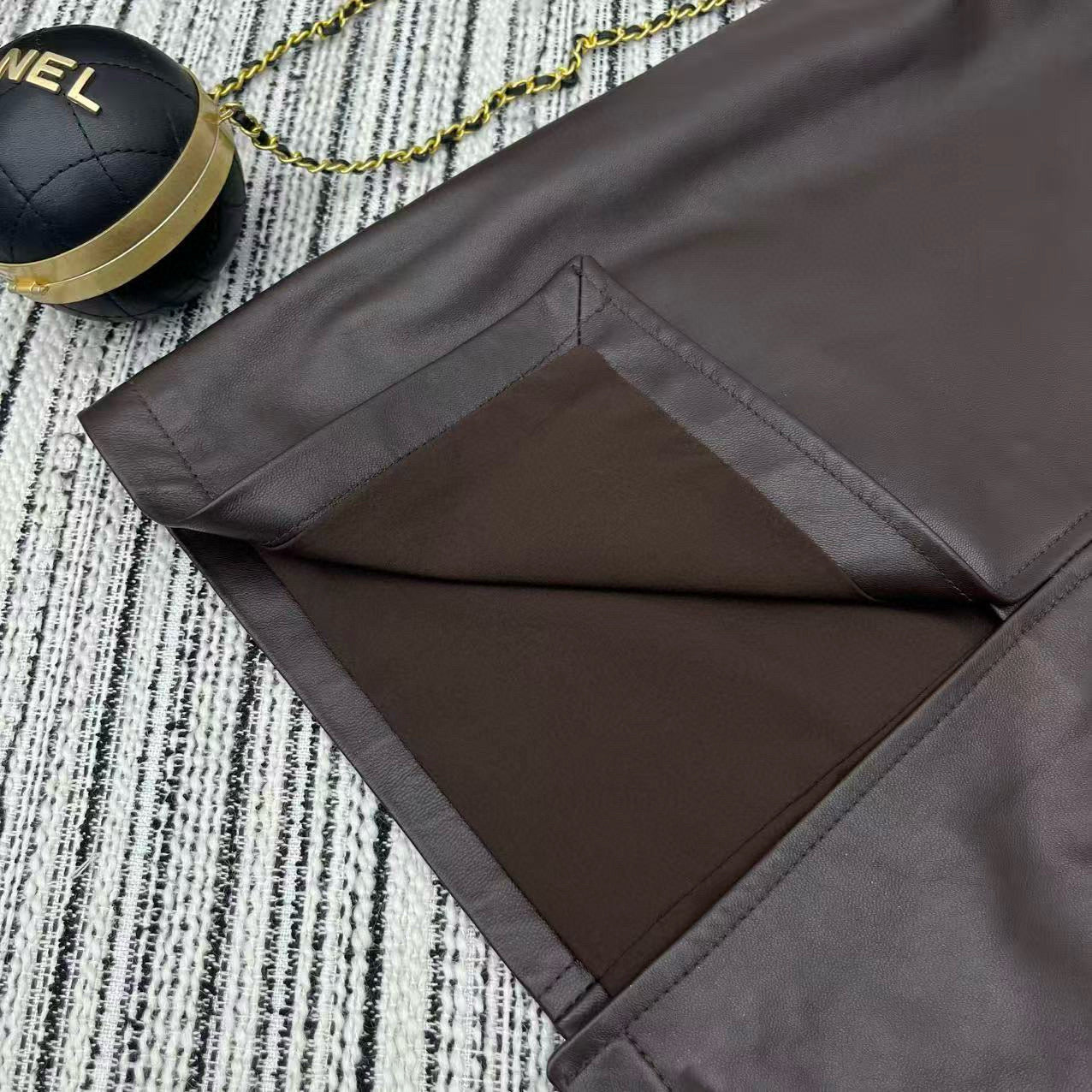 Chanel Leather Shorts