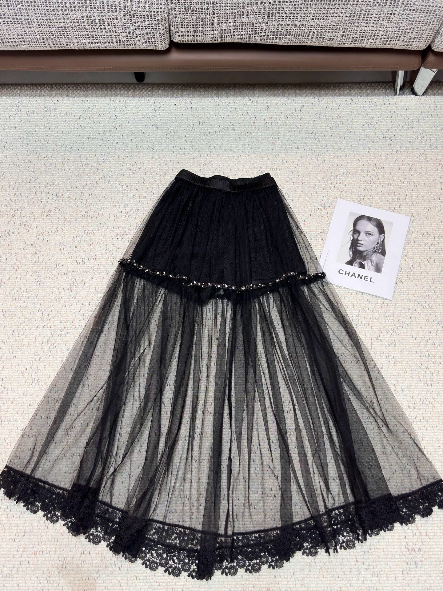 Chanel Sheer Layered Skirt