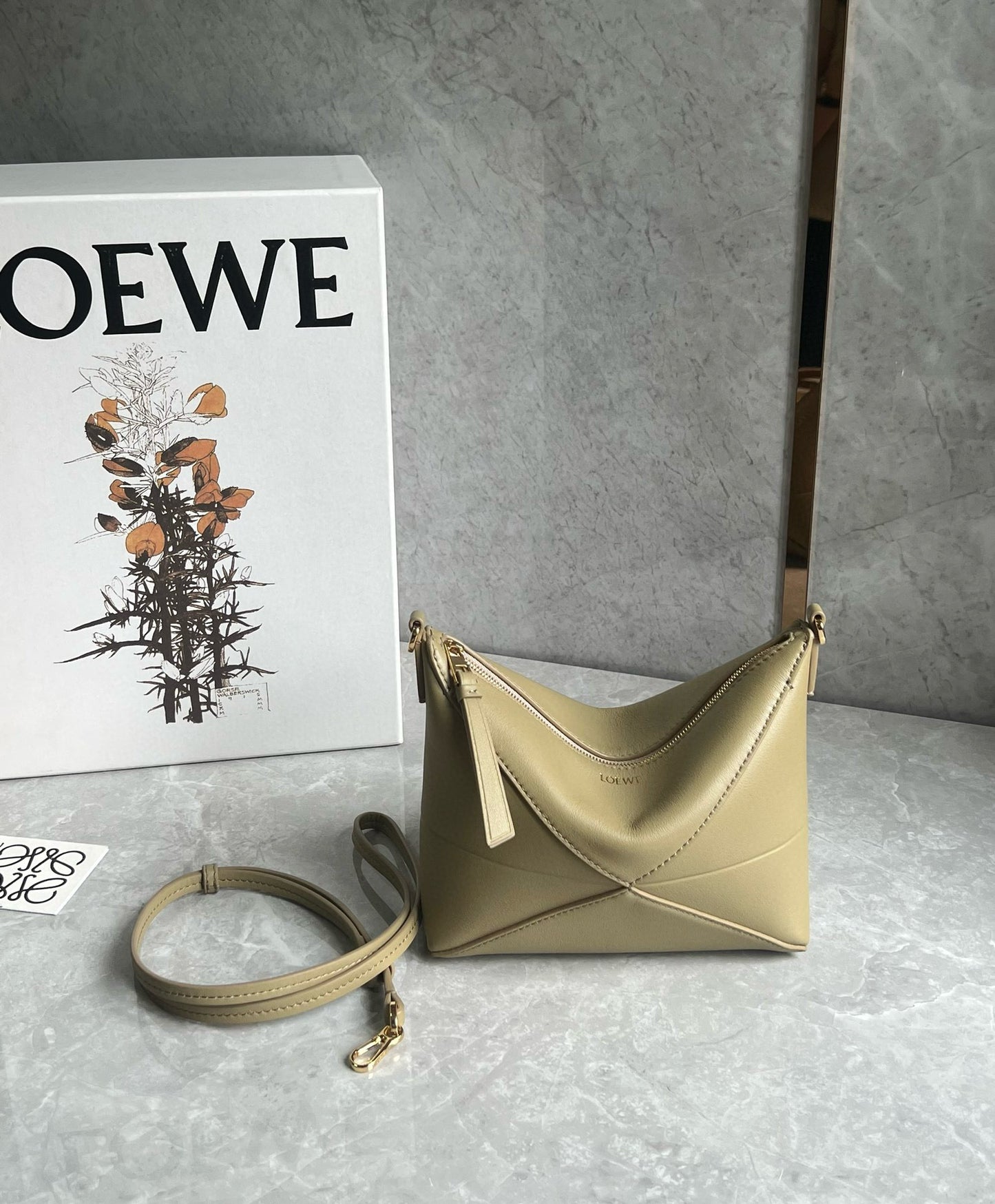 Loewe Puzzle Fold Pouch Mahjong Bag(23x6.5x15.5cm)