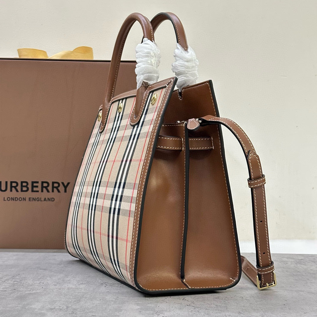 Burberry Vintage Two Handle Title Bag(32CM*15CM*25CM)