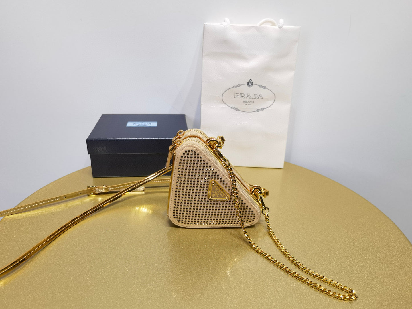 Prada Triangle Crystal Bag