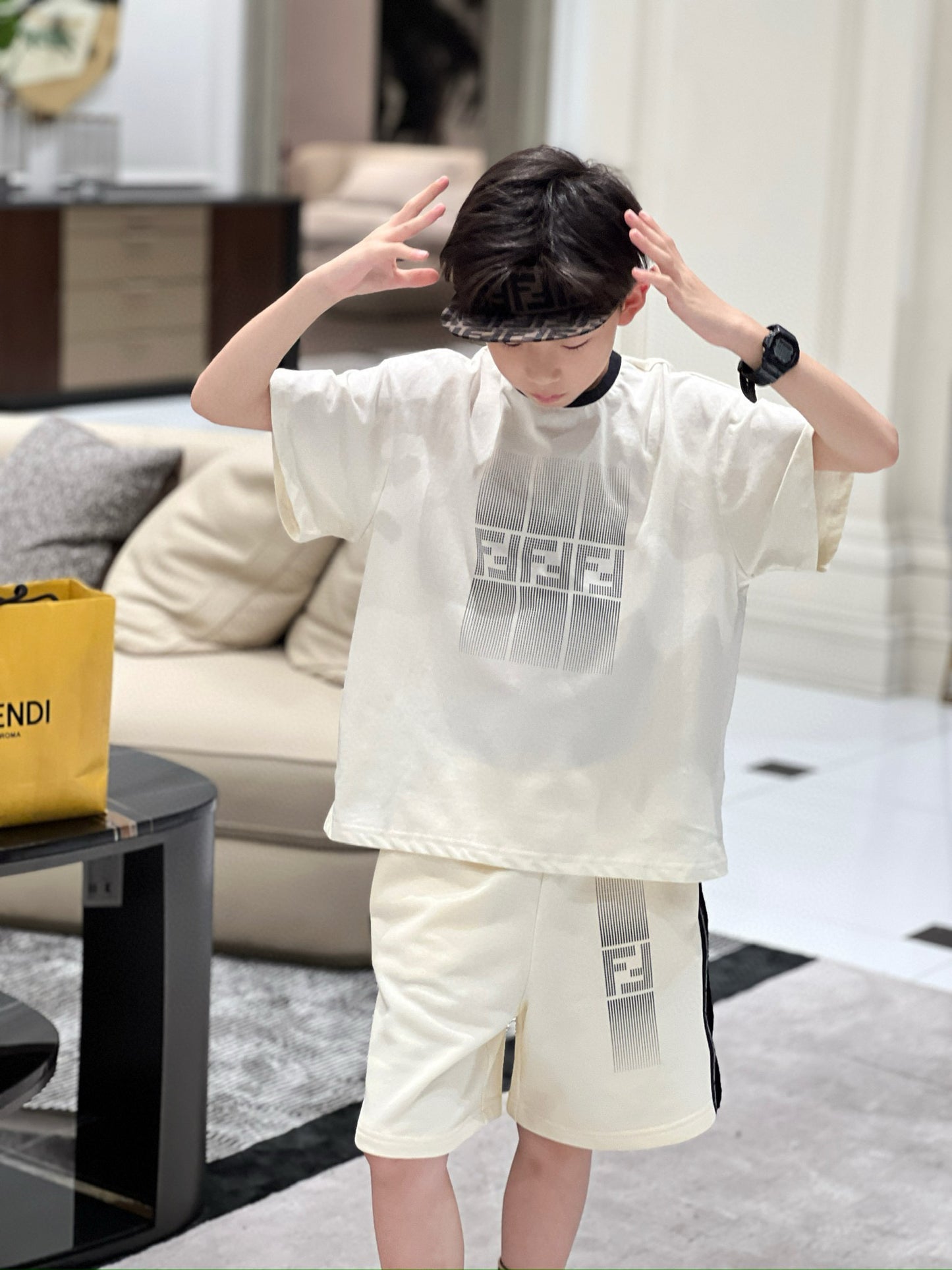Fendi T-Shirt/Short Pant Set