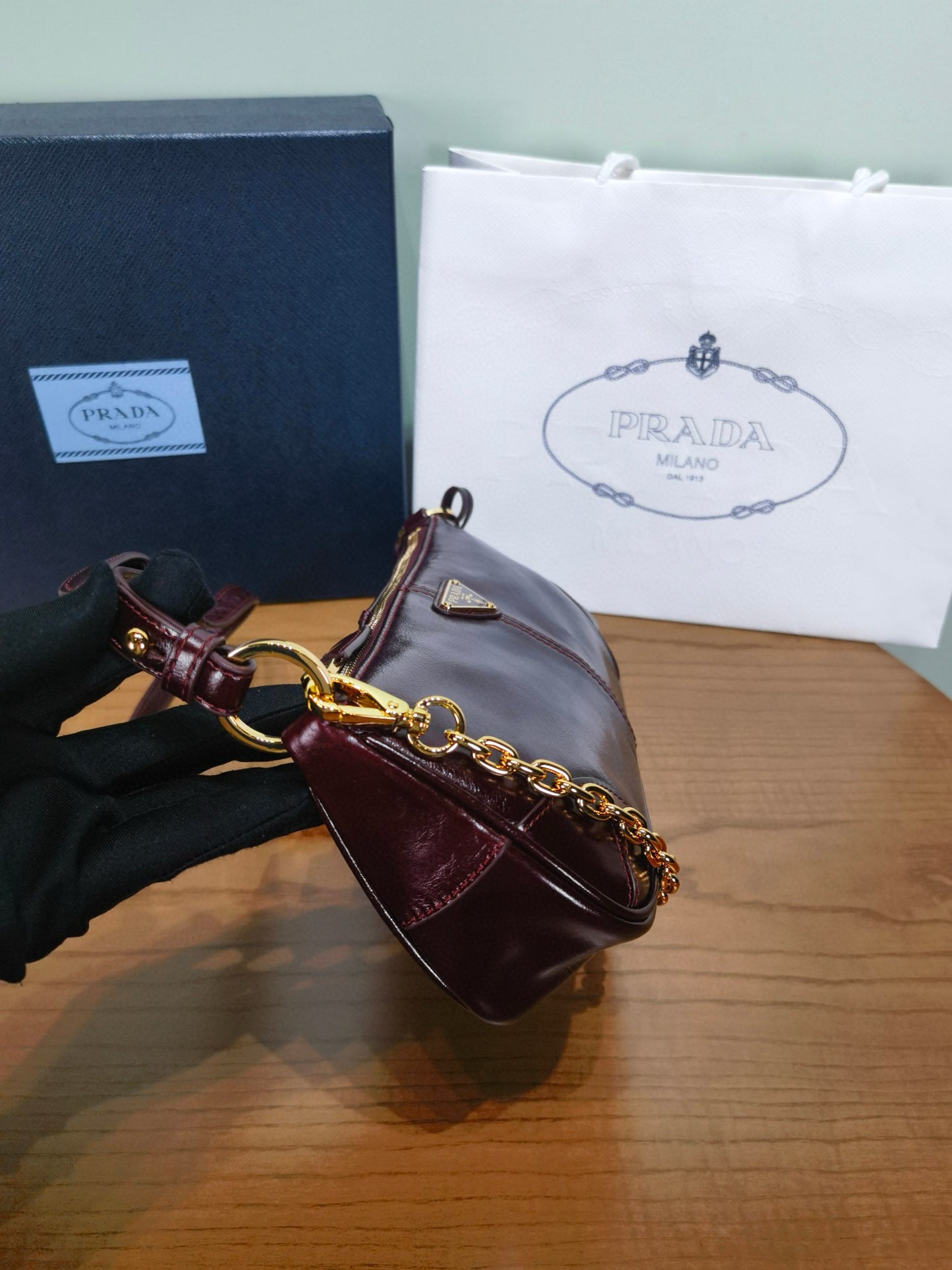 Prada Soft Lux Shoulder Bag 26x11.5x6cm