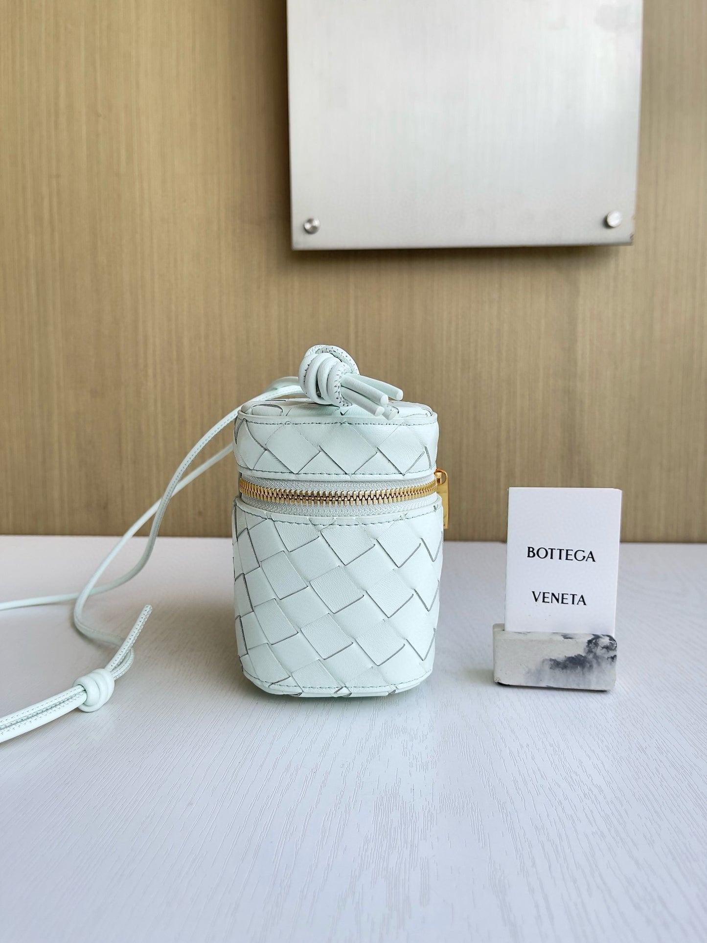 BV Mini Intrecciato Vanity Case Bag