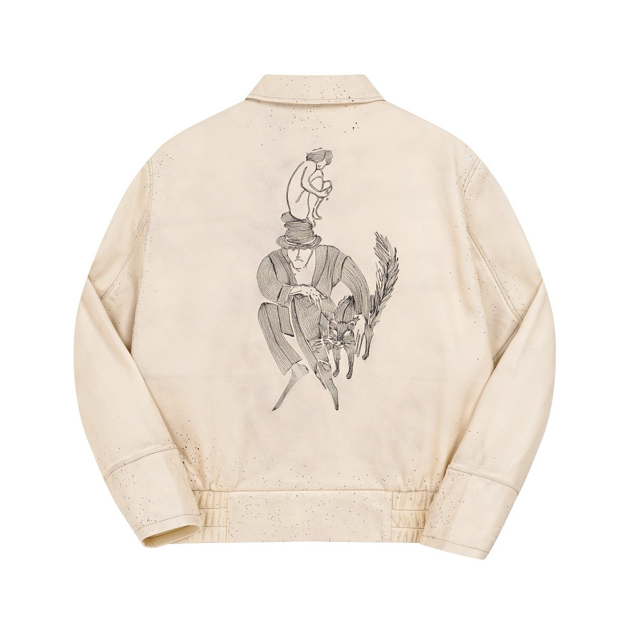 Enfants Riches Déprimés Zip-Up Leather Jacket