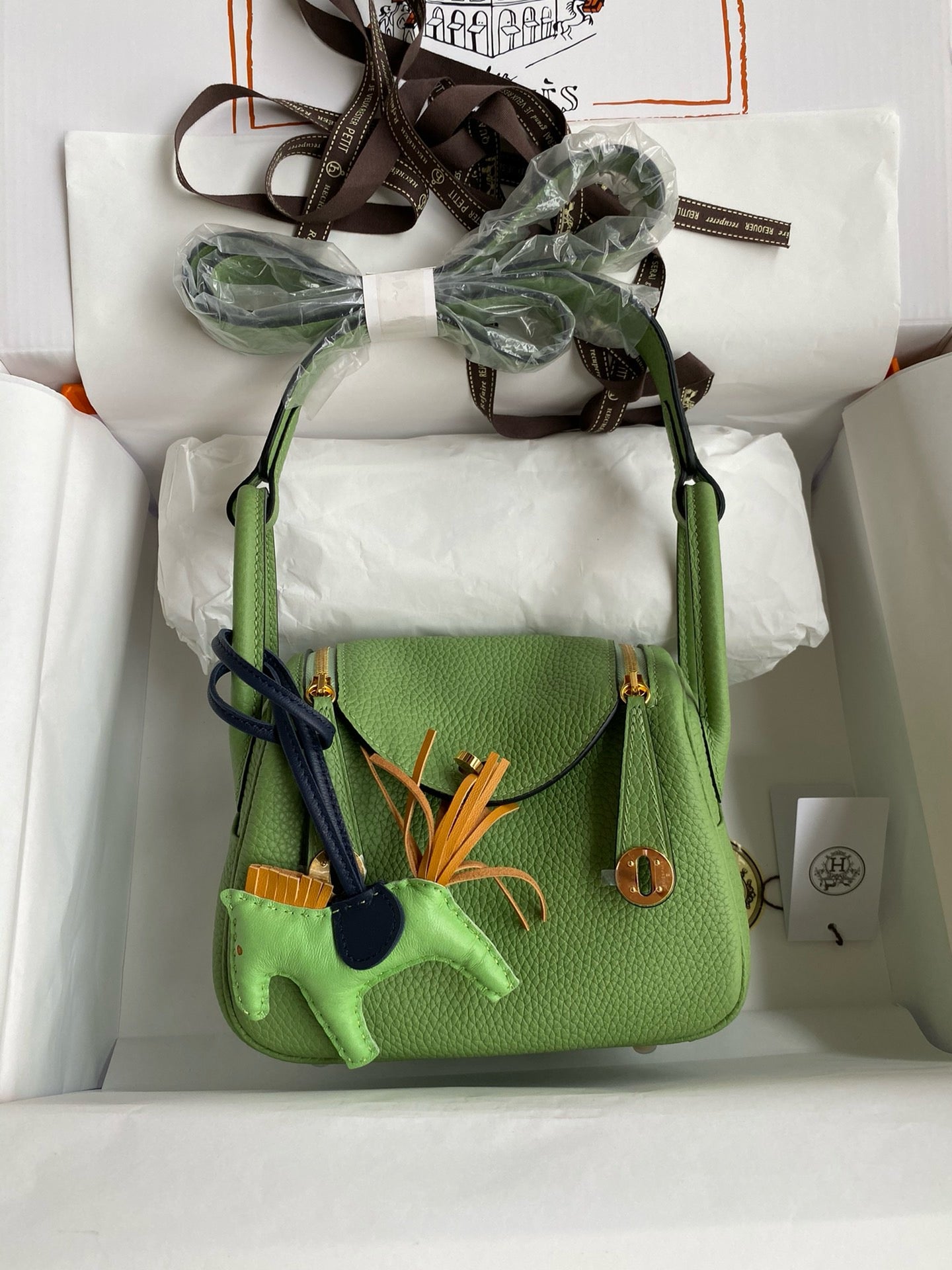 Hermes Mini Lindy, 19cm, 3I, TC Skin