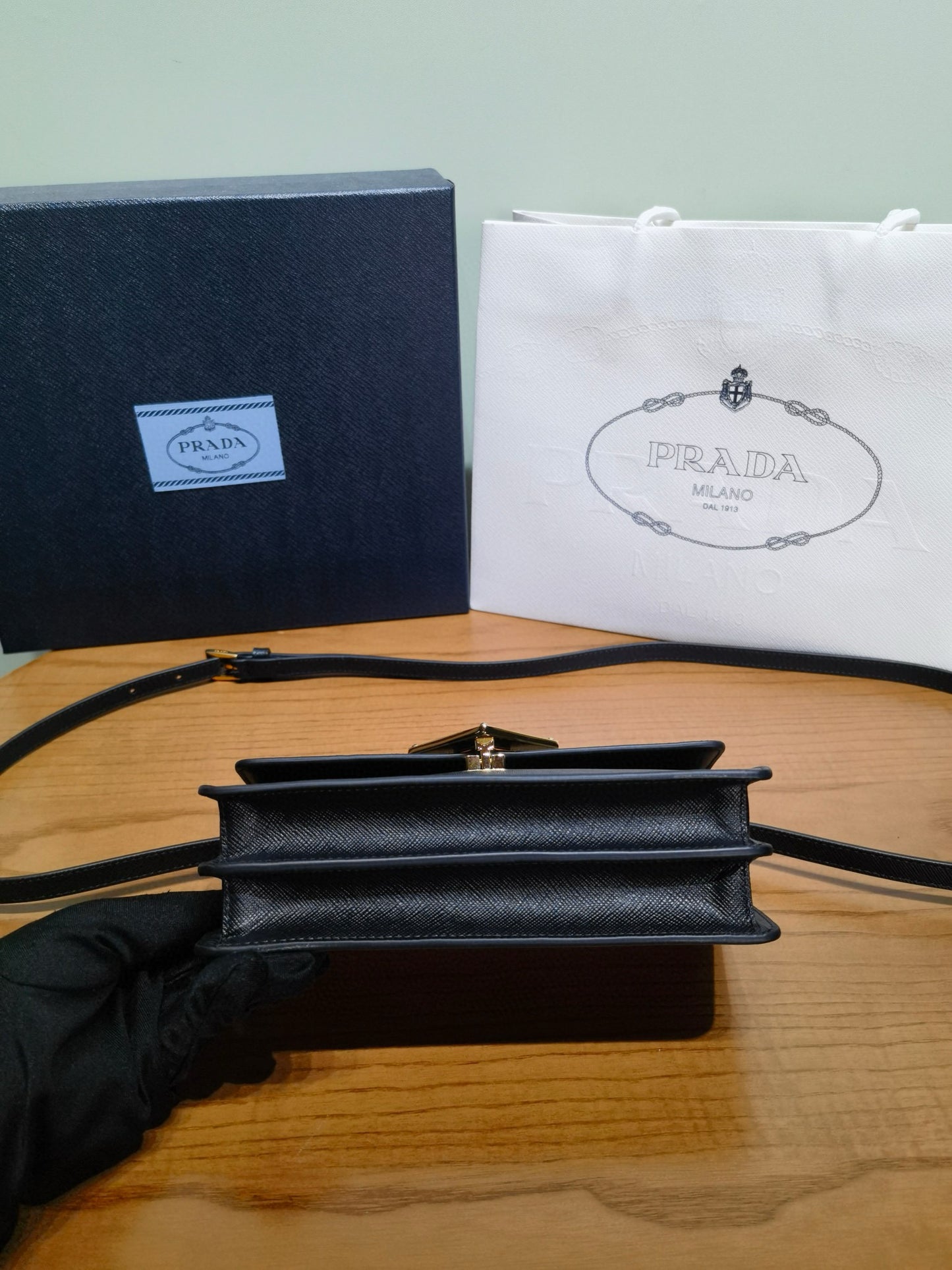 Prada Saffiano Cross Body Bag