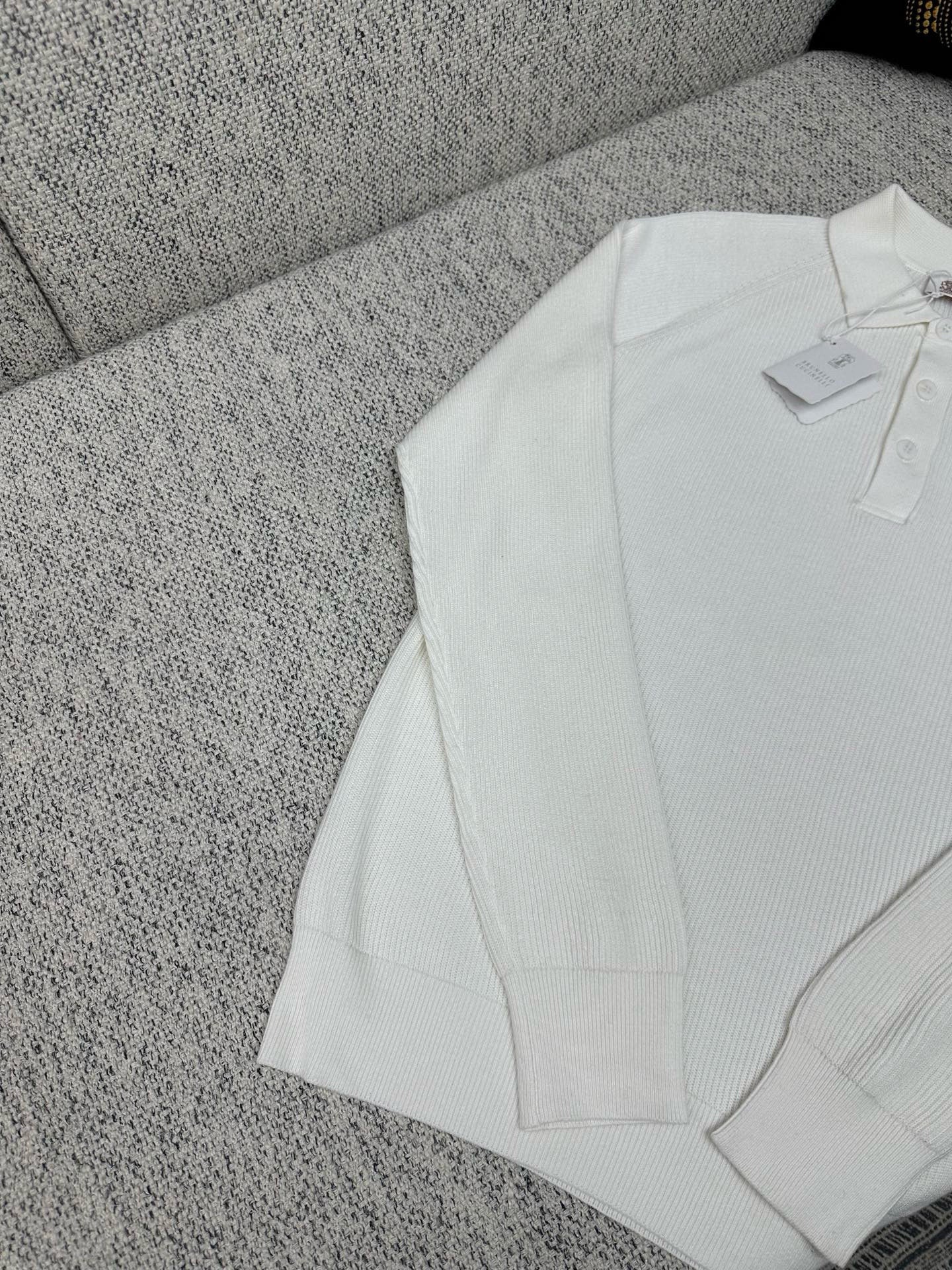 Brunello Cucinelli Long Sleeve Polo