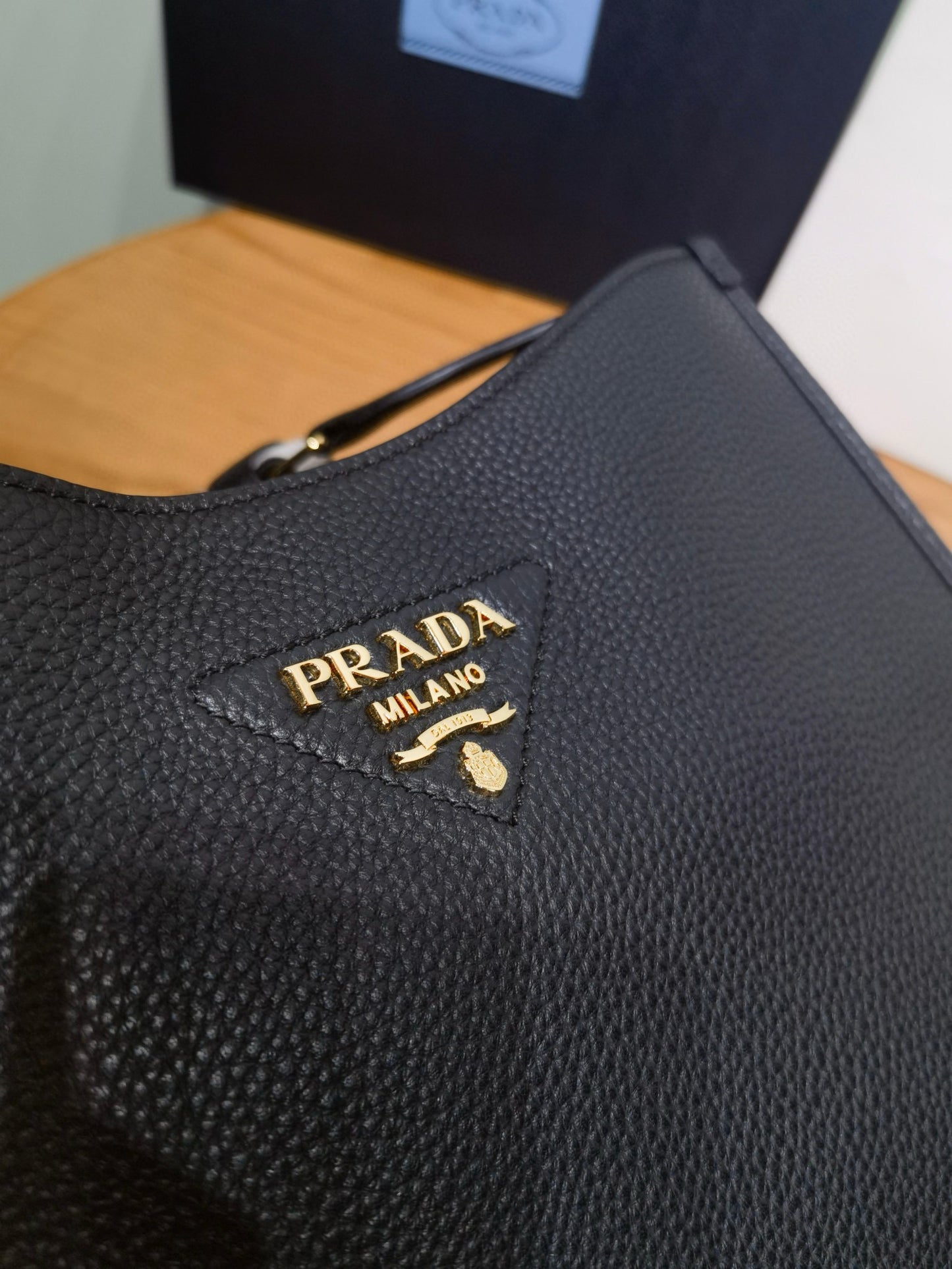 PD Mini Leather Shoulder Bag 30x28x12cm